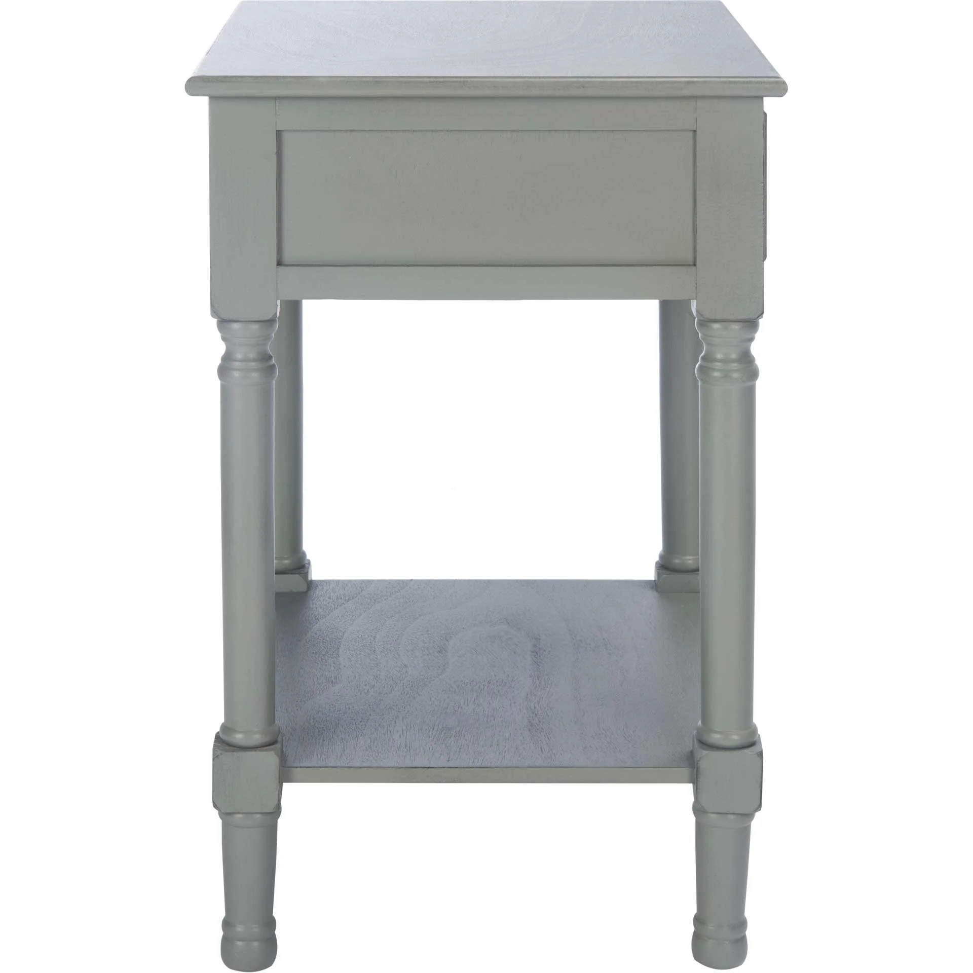 Hale 1 Drawer Accent Table Distressed Gray - Image 3