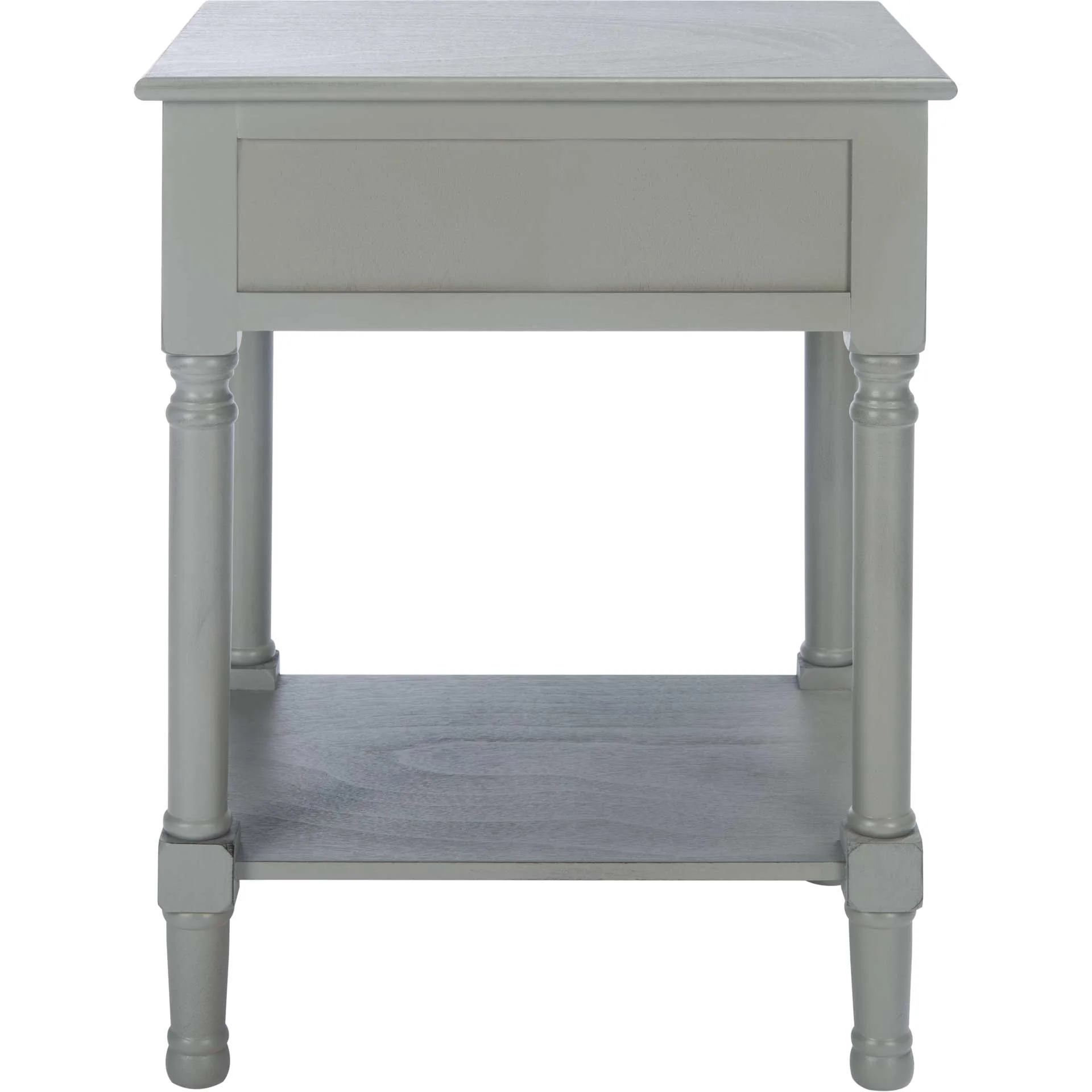 Hale 1 Drawer Accent Table Distressed Gray - Image 4