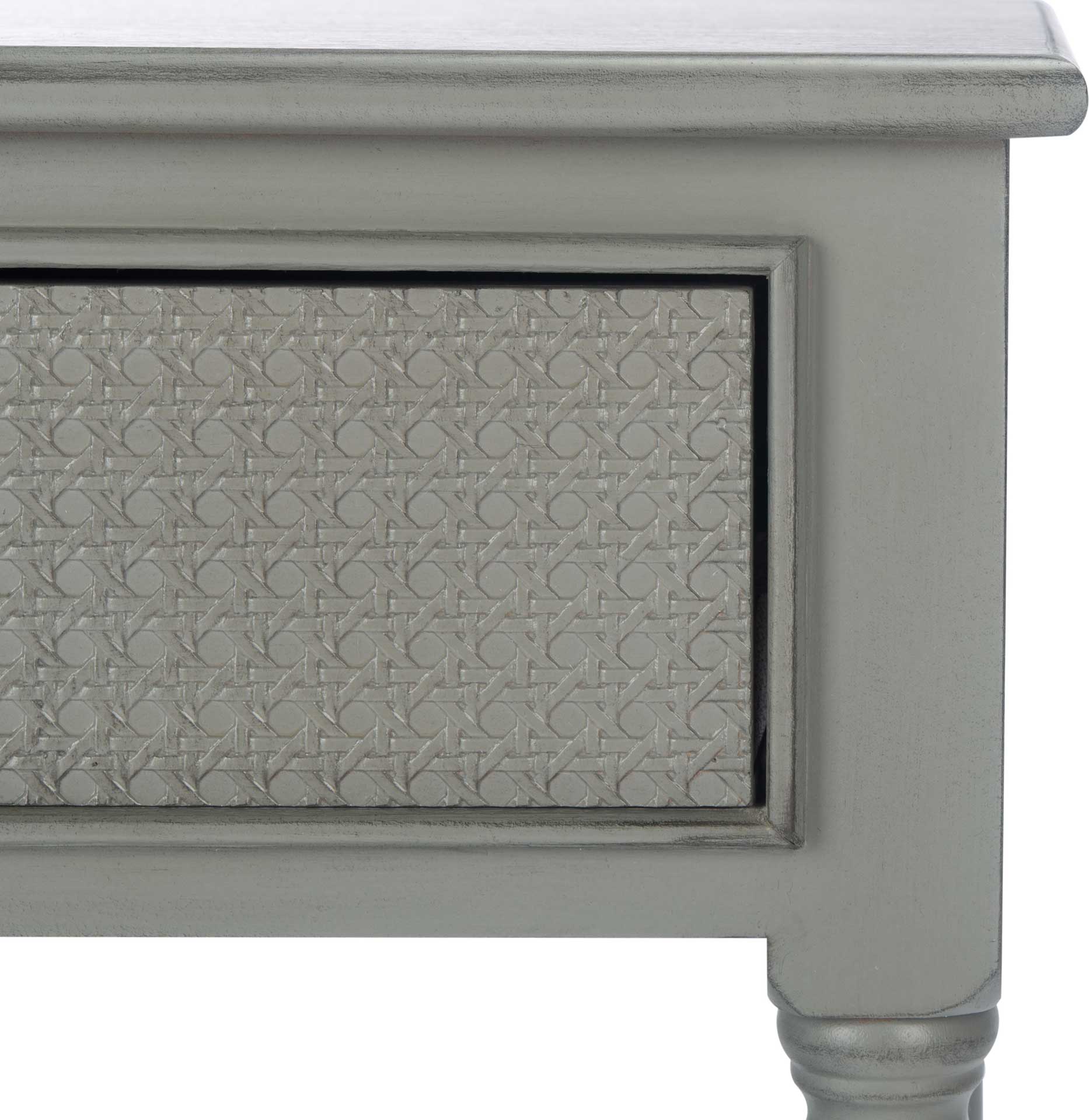 Hale 1 Drawer Accent Table Distressed Gray - Image 5