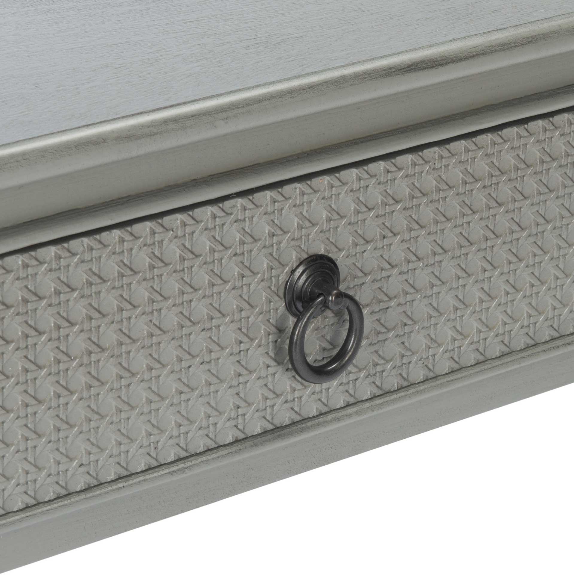 Hale 1 Drawer Accent Table Distressed Gray - Image 6