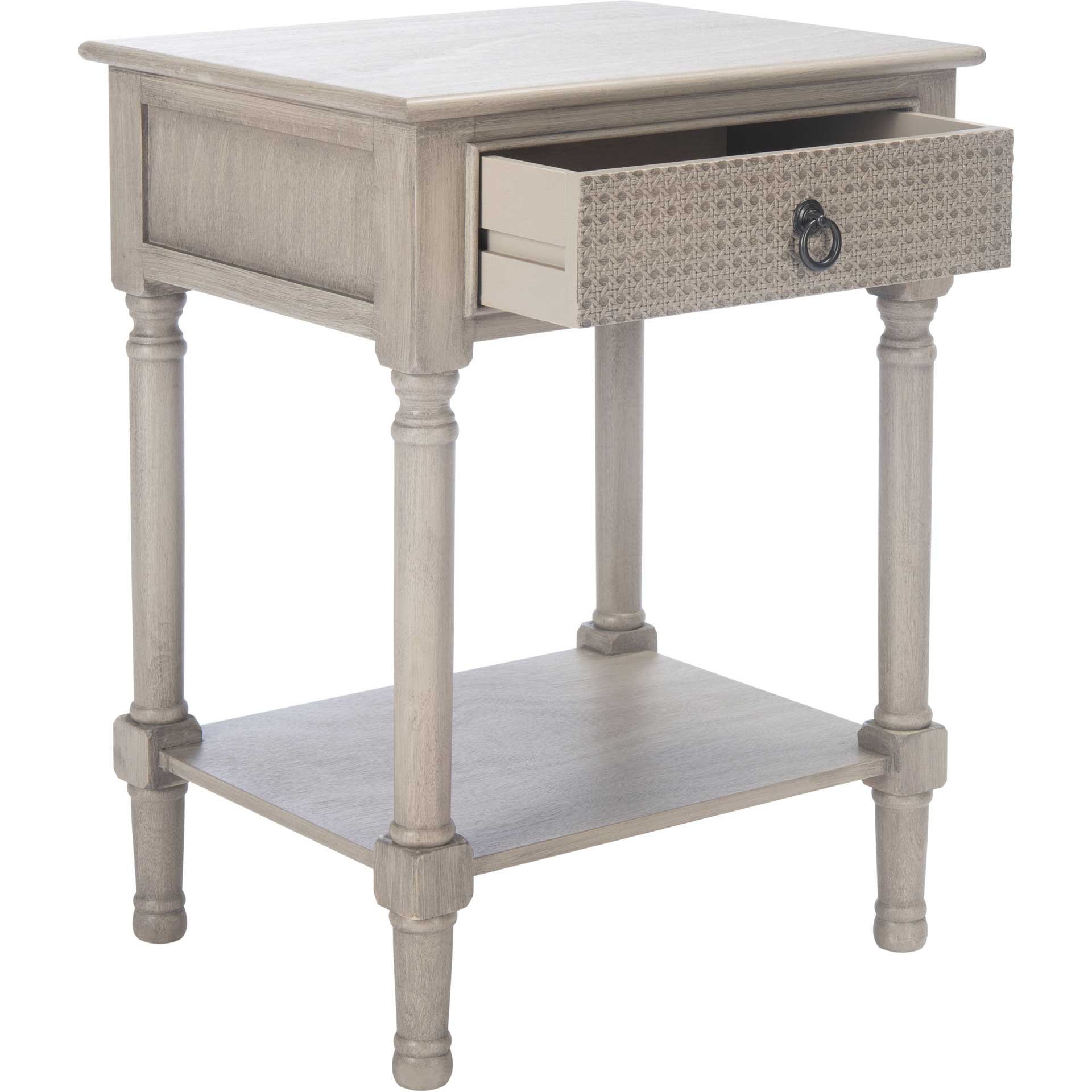 Hale 1 Drawer Accent Table Greige - Image 2