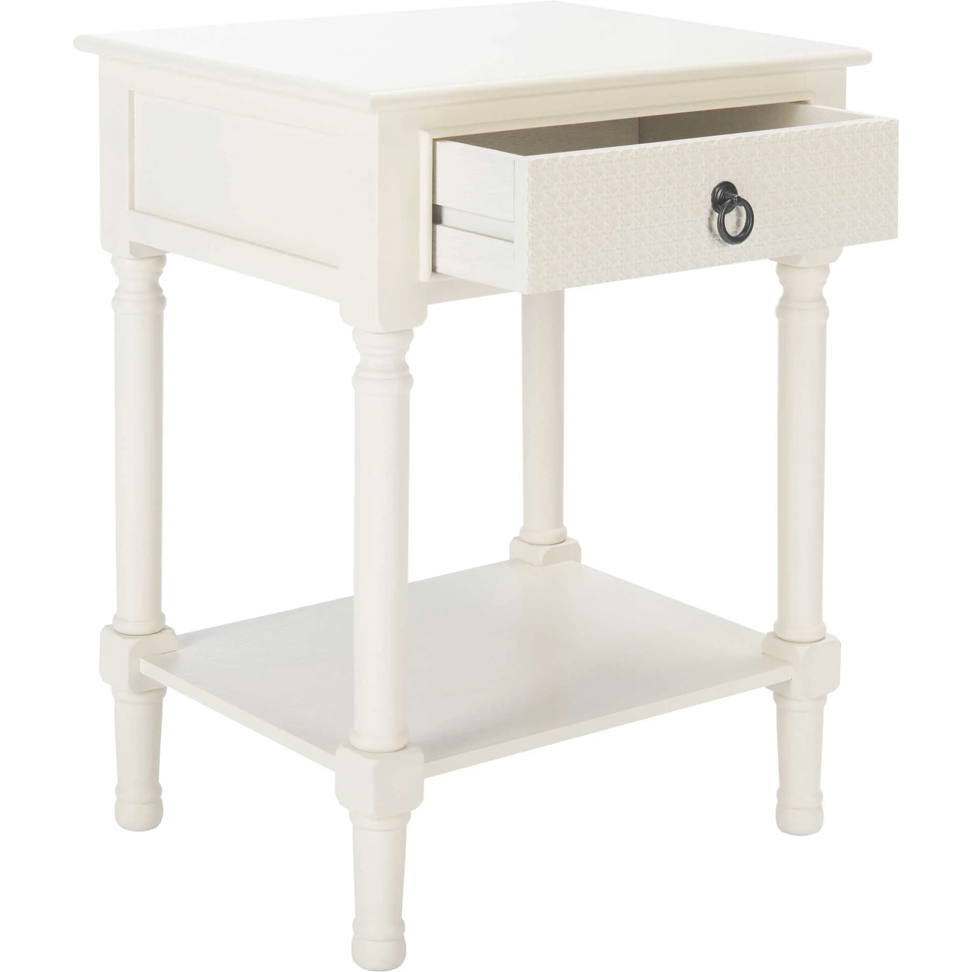 Hale 1 Drawer Accent Table White - Image 2