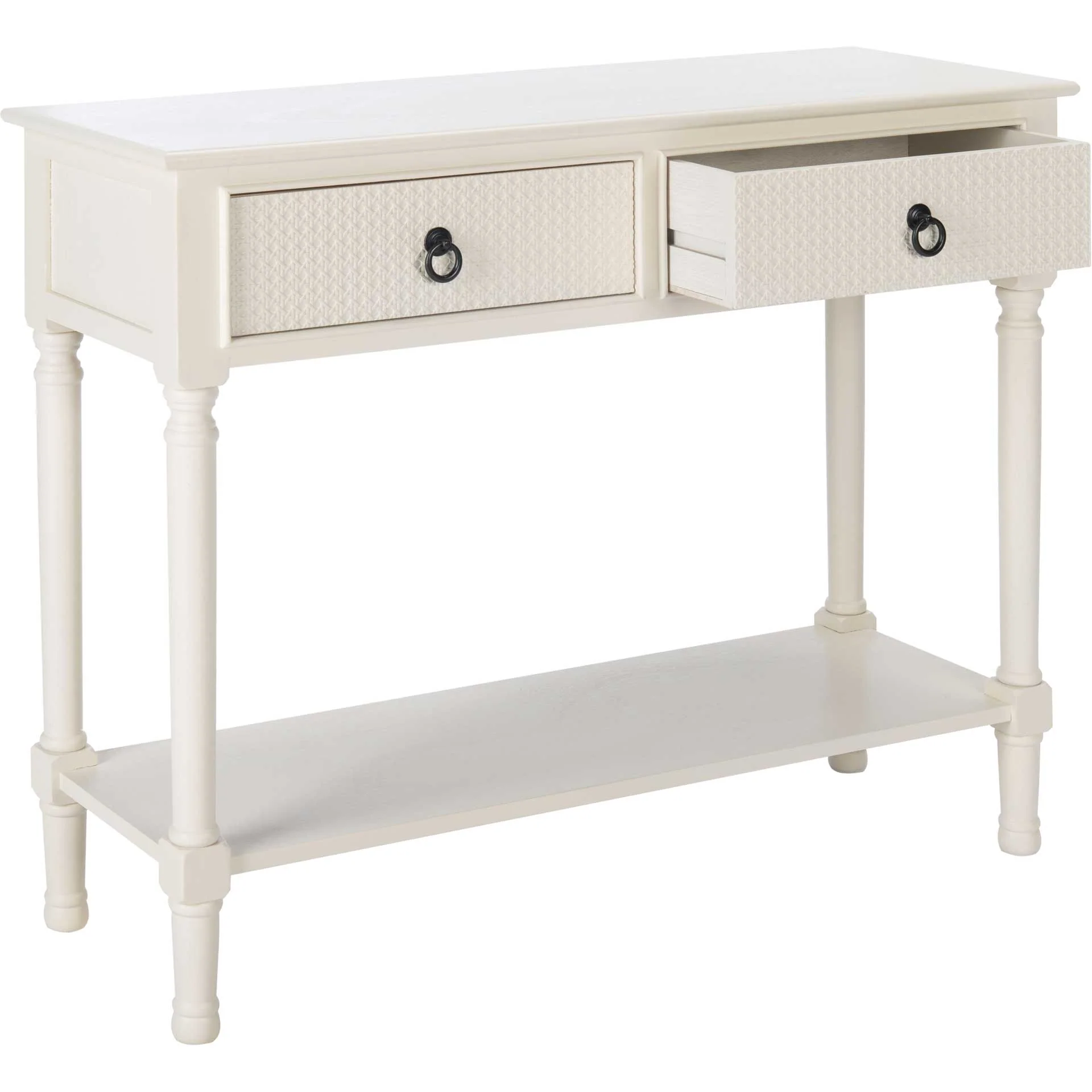 Hale 2 Drawer Console Table White - Image 2