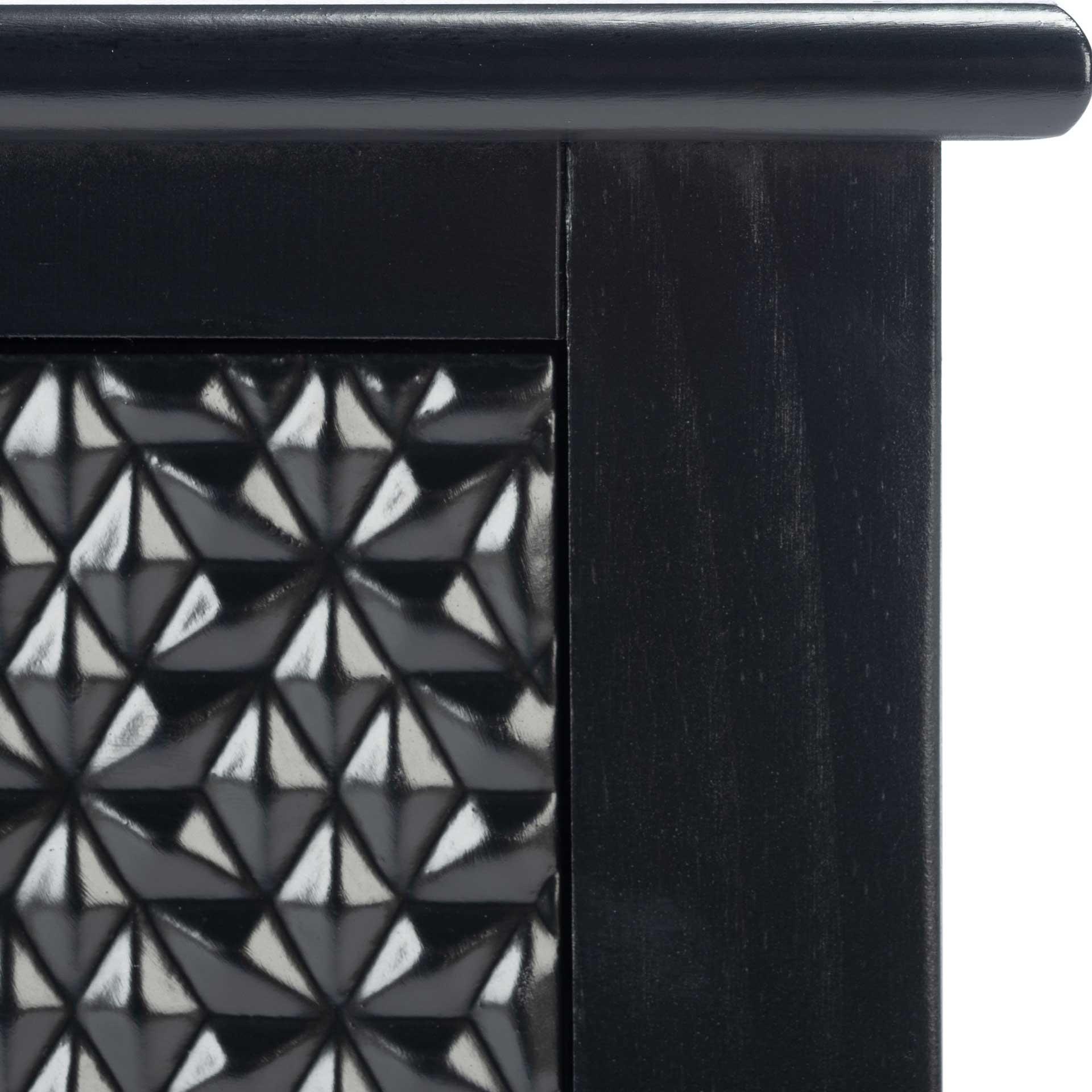 Haleigh 1 Drawer Accent Table Black - Image 5