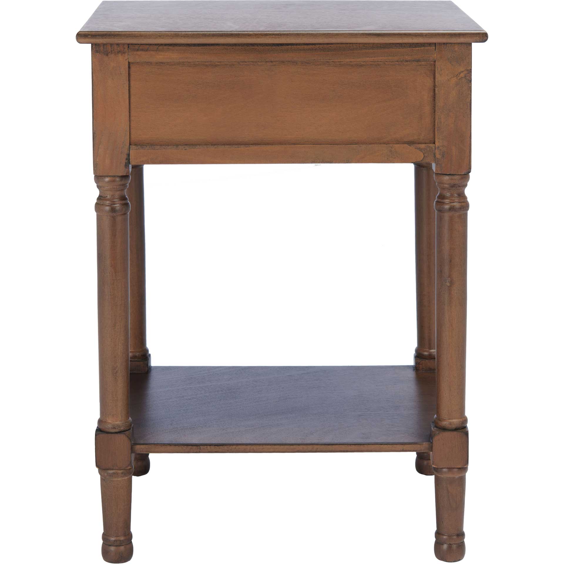 Haleigh 1 Drawer Accent Table Brown - Image 4