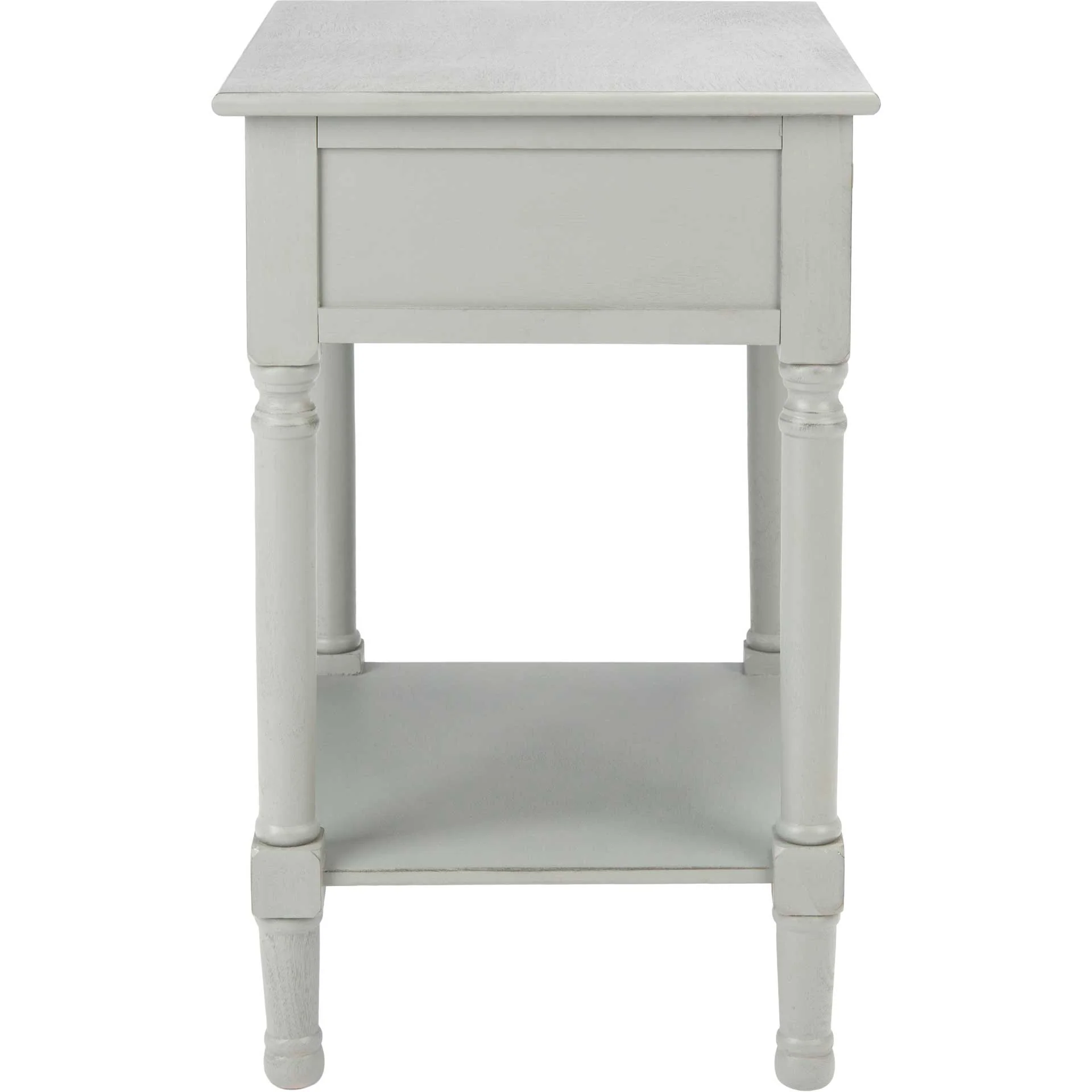 Haleigh 1 Drawer Accent Table Distressed Gray - Image 3