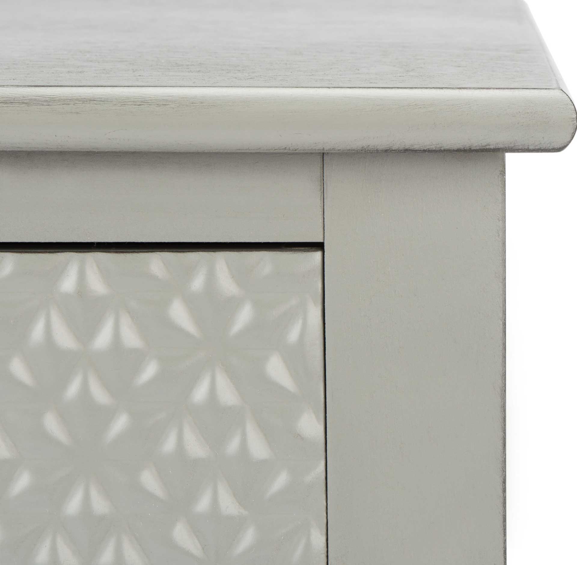 Haleigh 1 Drawer Accent Table Distressed Gray - Image 5