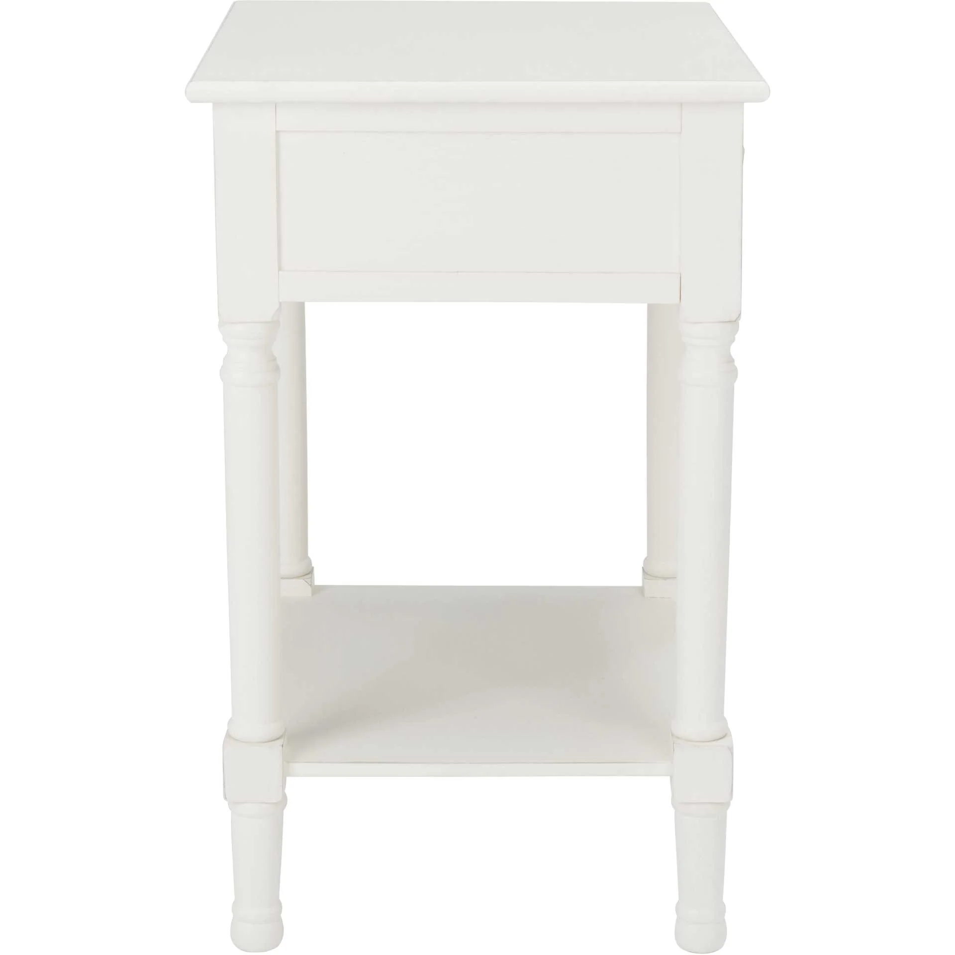Haleigh 1 Drawer Accent Table Distressed White - Image 3