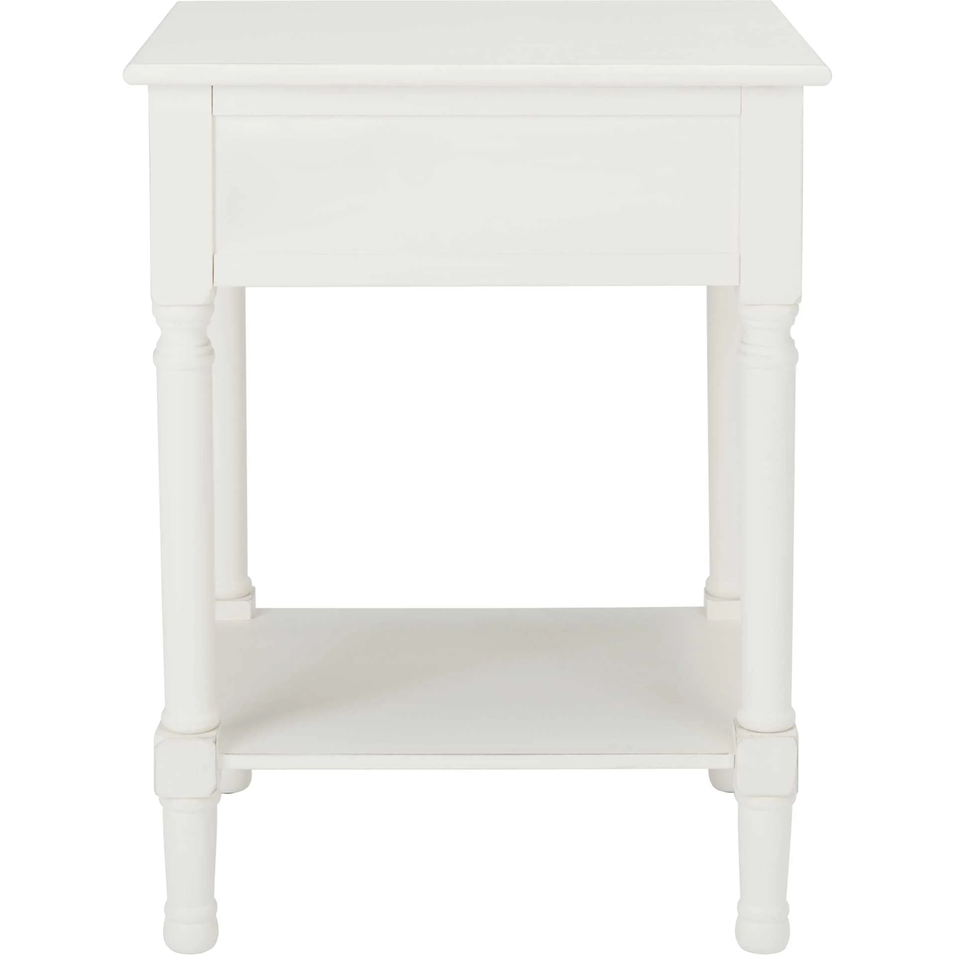 Haleigh 1 Drawer Accent Table Distressed White - Image 4
