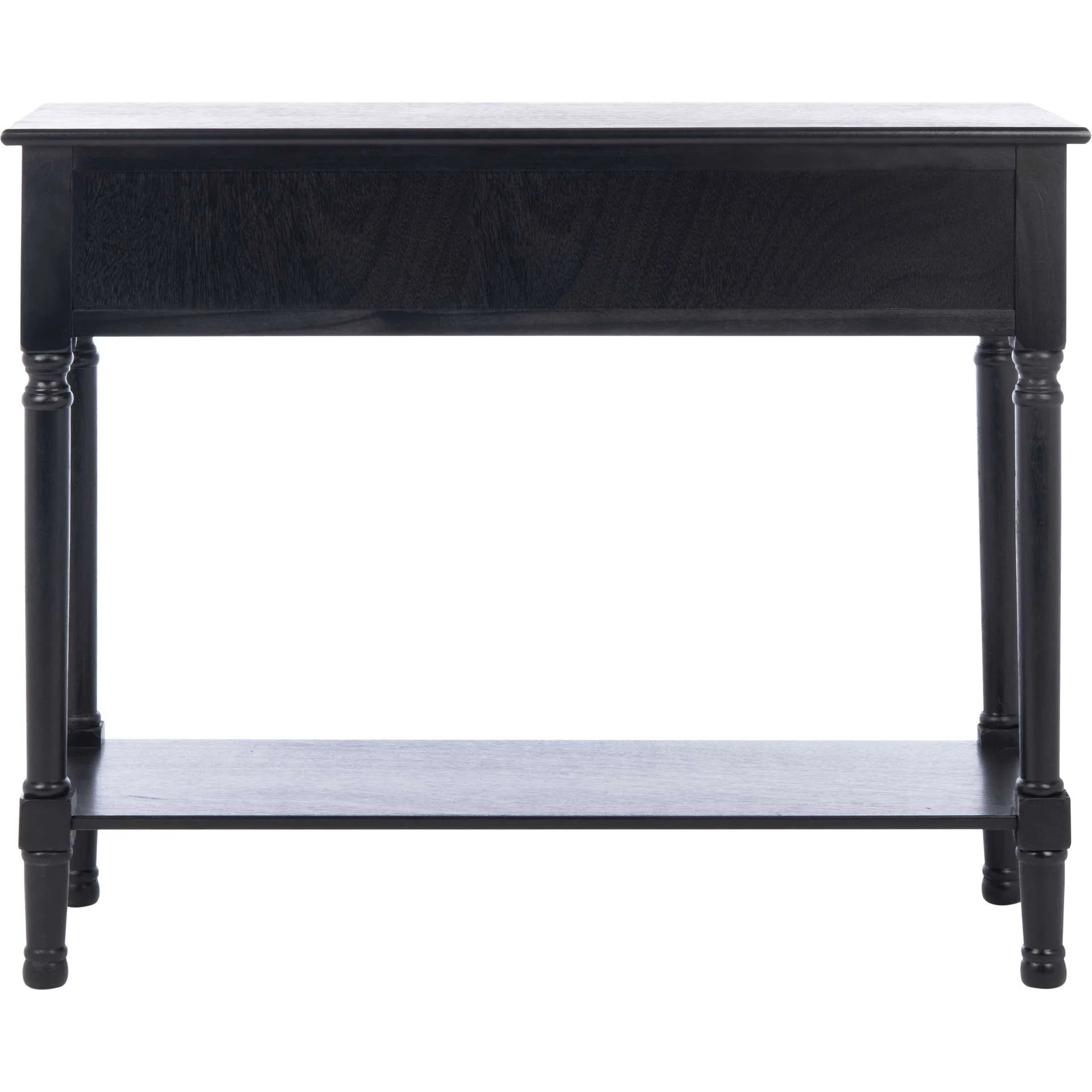 Haleigh 2 Drawer Console Table Black - Image 4