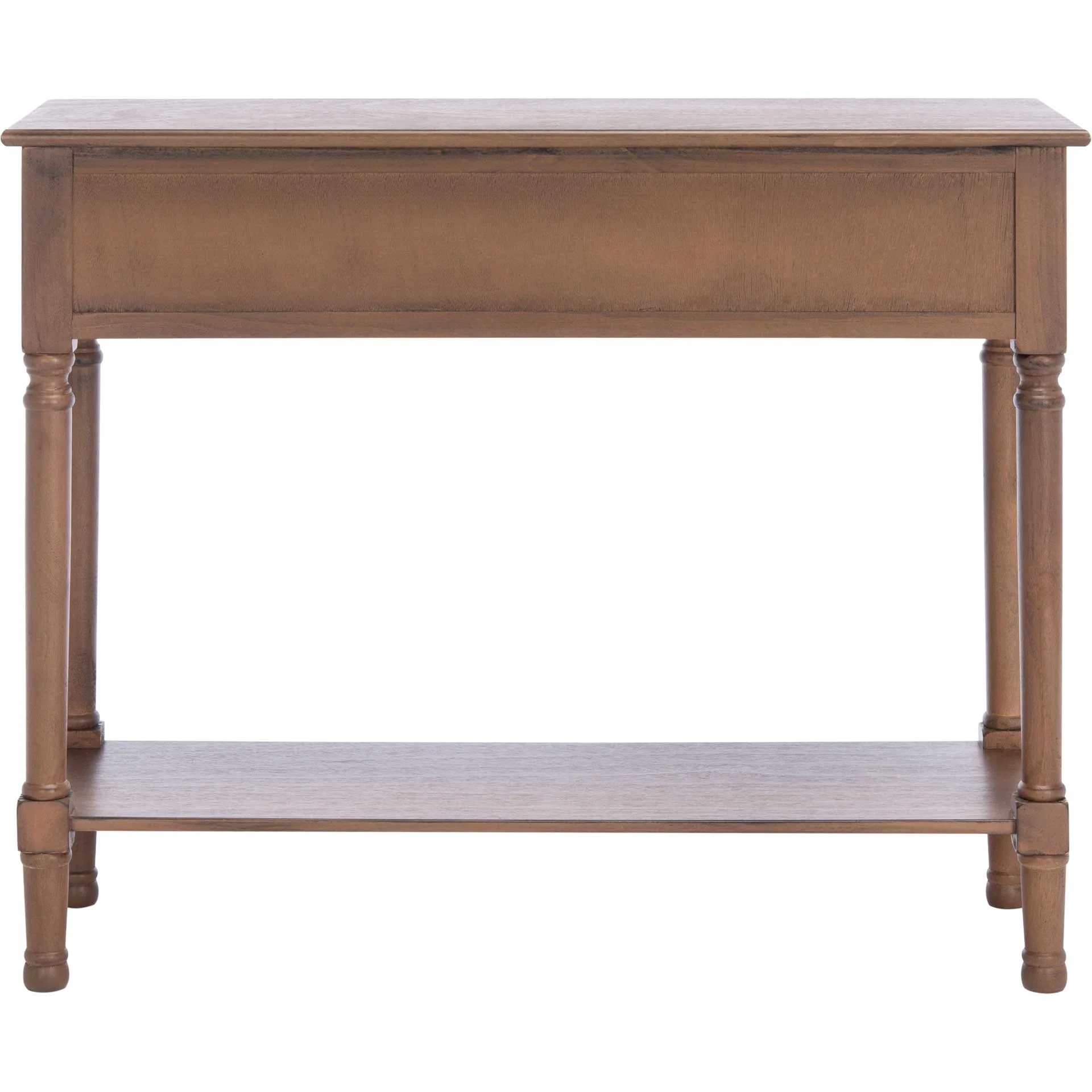 Haleigh 2 Drawer Console Table Brown - Image 4