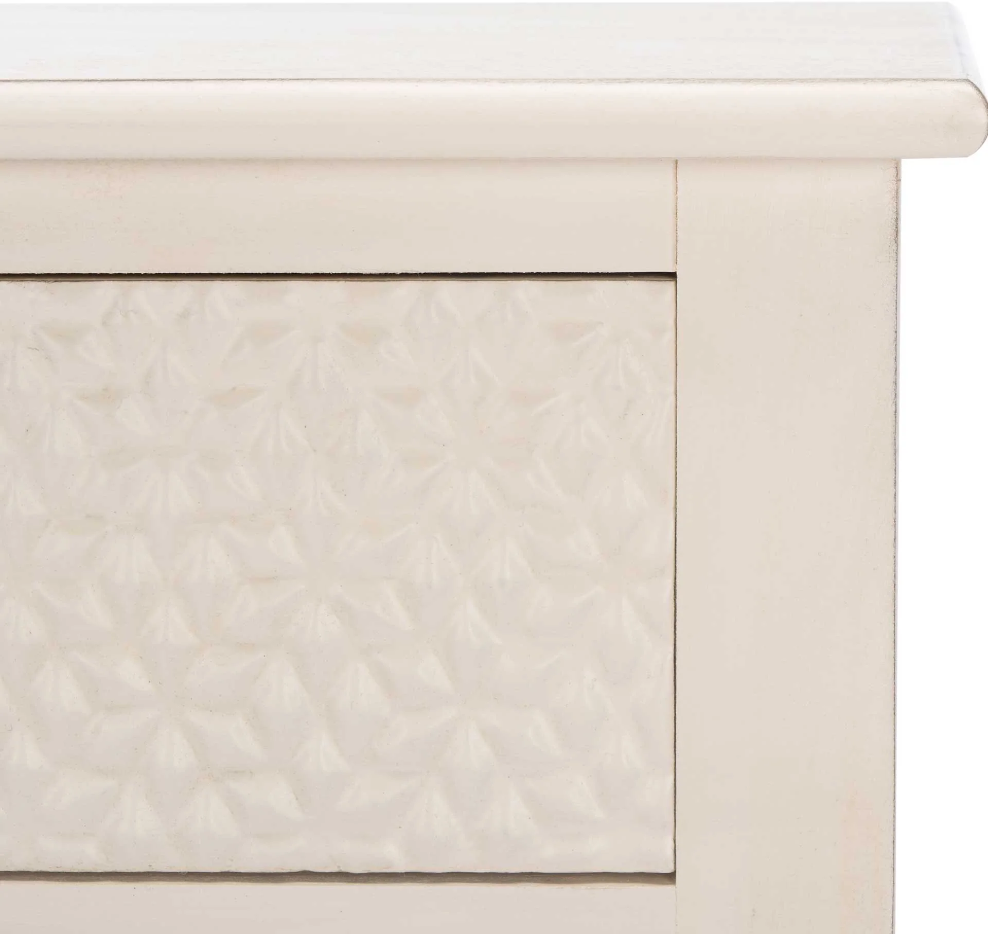 Haleigh 2 Drawer Console Table Distressed White - Image 5