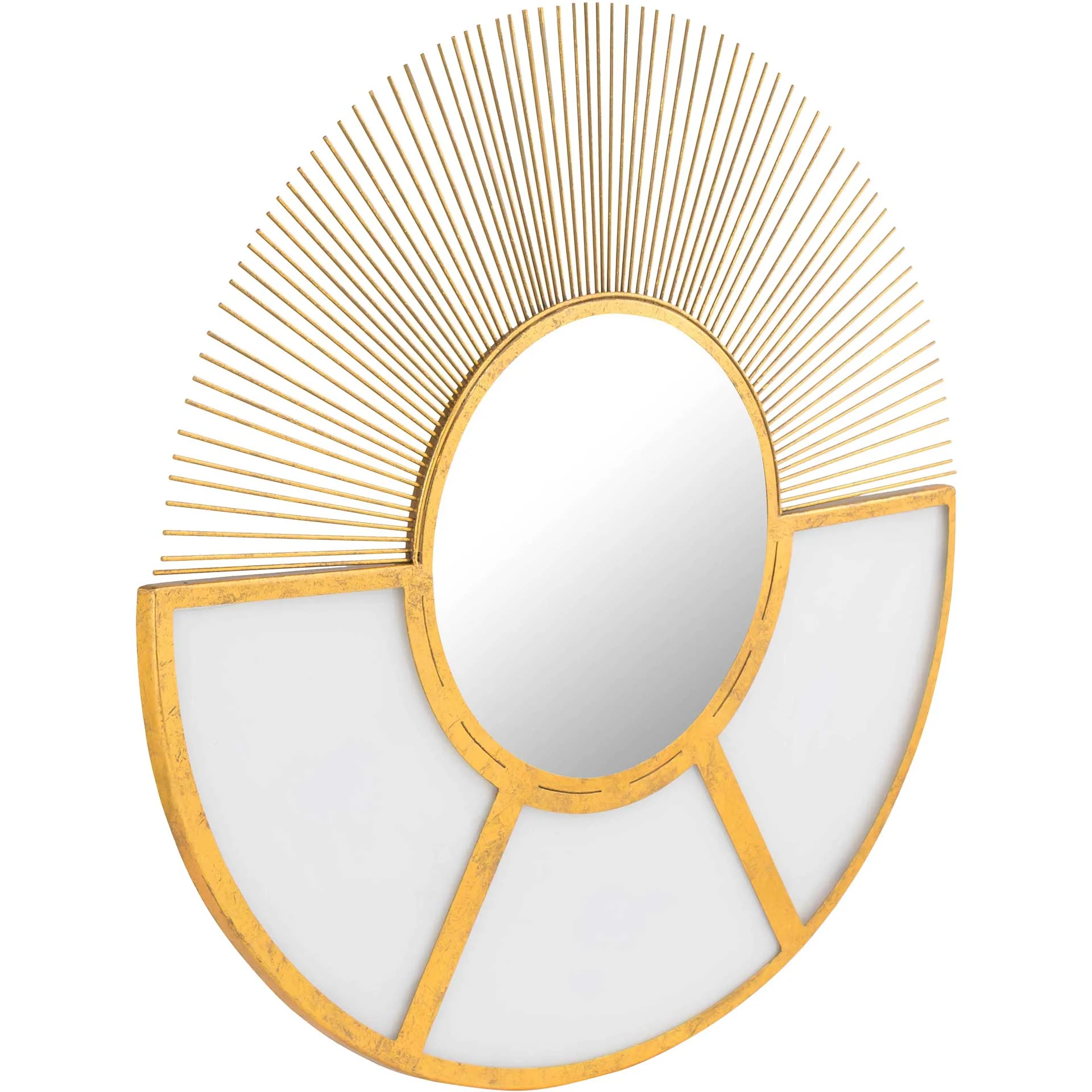 Haley Mirror Wall Art Gold - Image 2