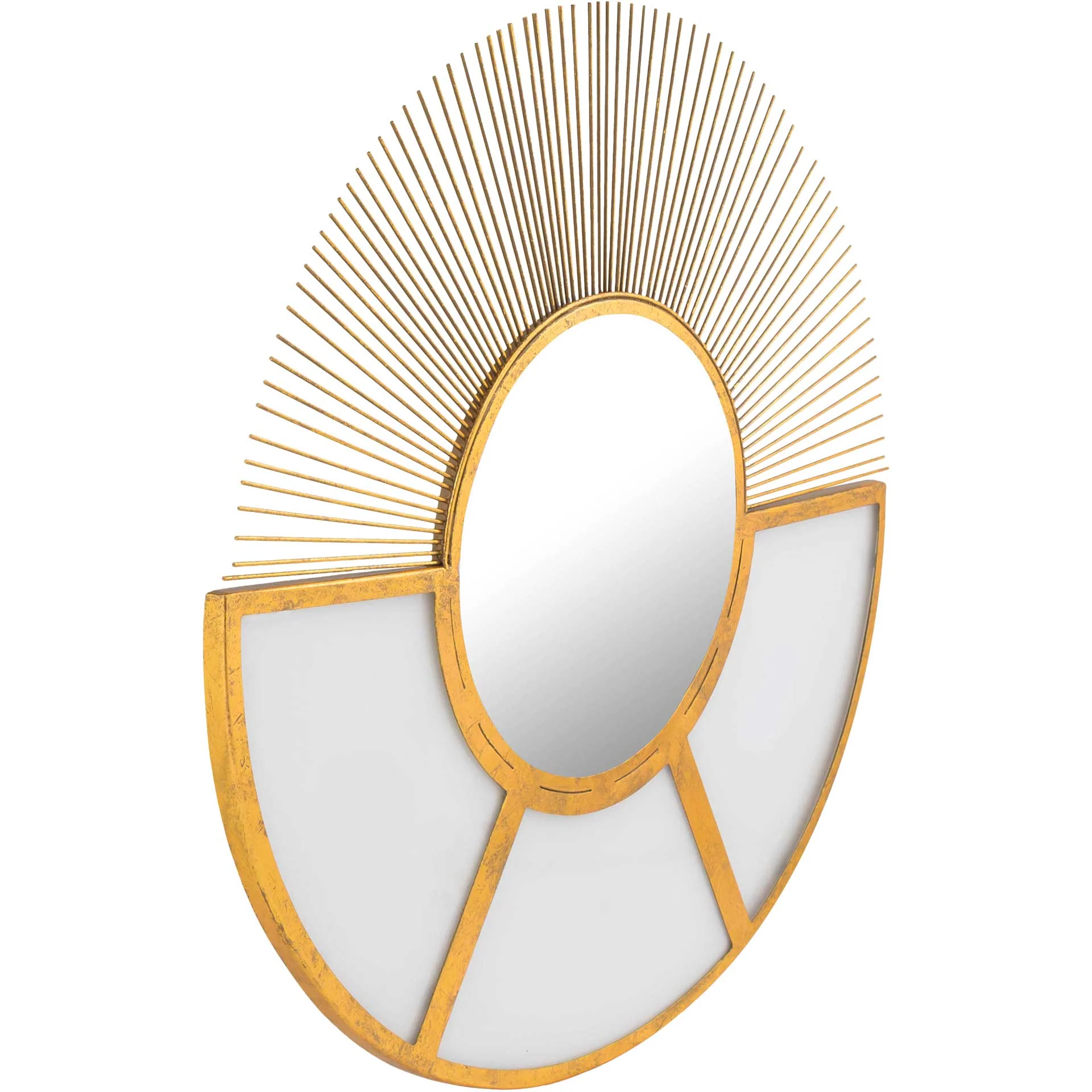 Haley Mirror Wall Art Gold - Image 3
