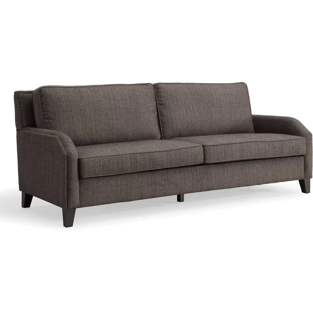 Halluin Gray Linen Sofa - Image 2