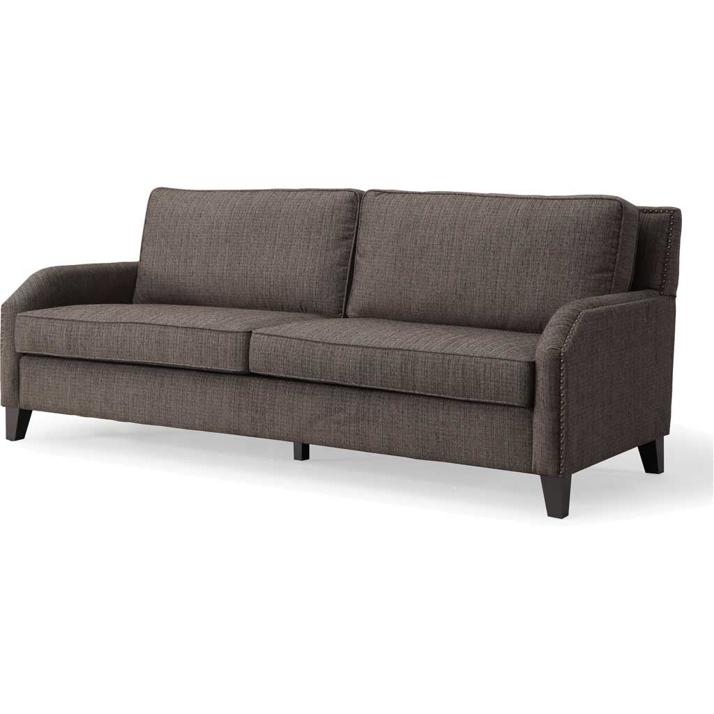Halluin Gray Linen Sofa - Image 4