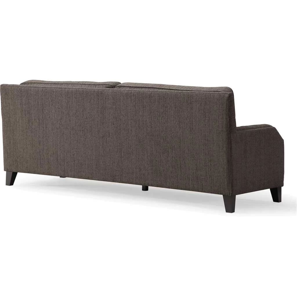 Halluin Gray Linen Sofa - Image 5