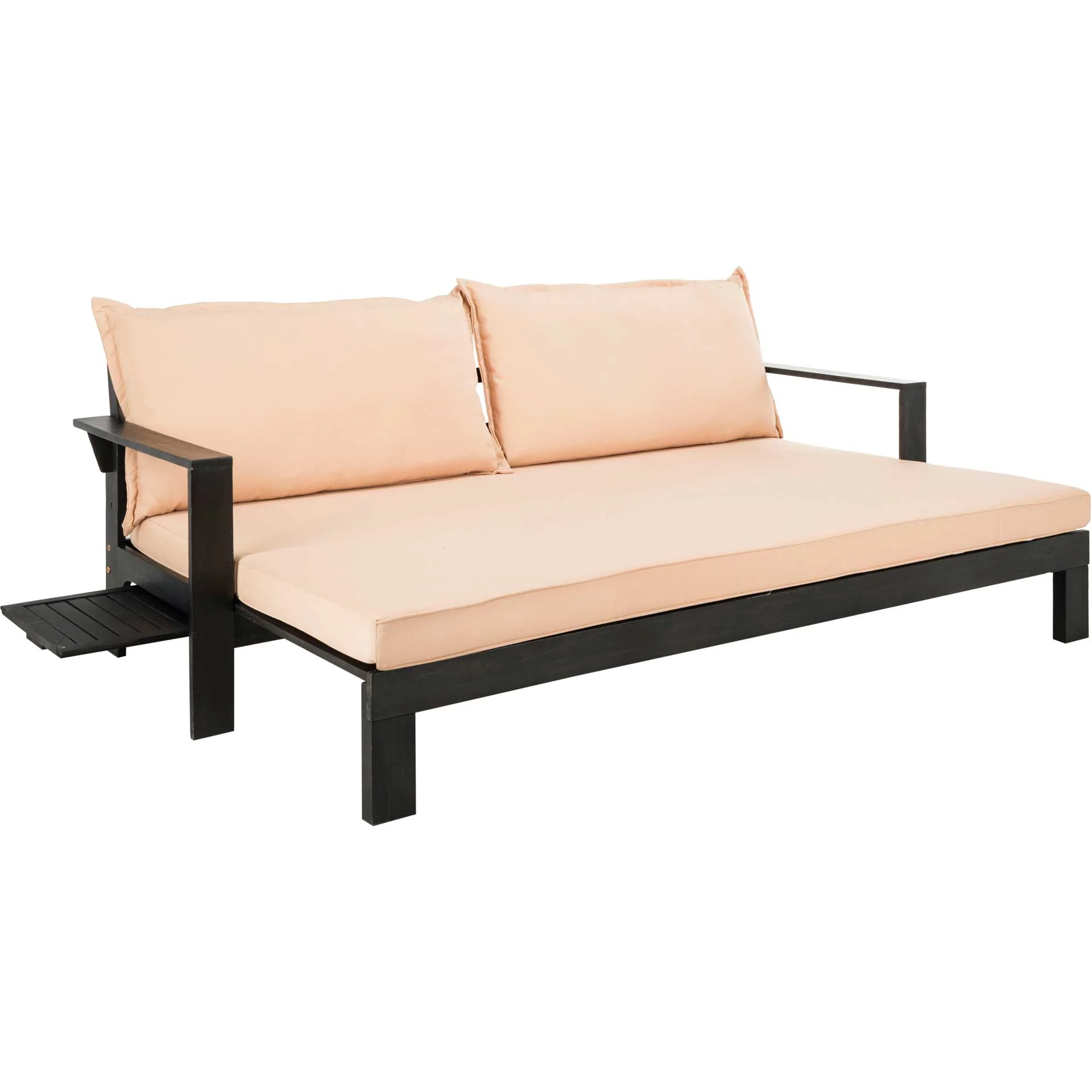 Halona Sun Lounger With Pullout Table Dark Slate Gray/Sahara Beige - Image 6