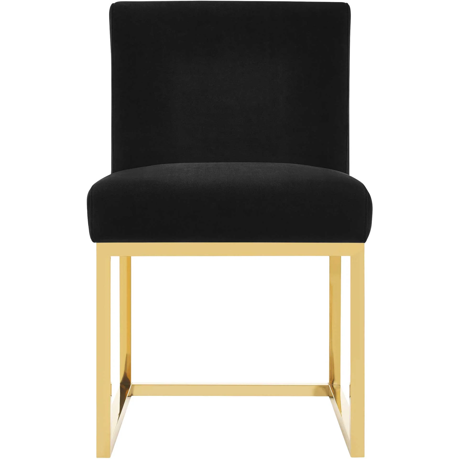 Halyn Velvet Chair Black - Image 2