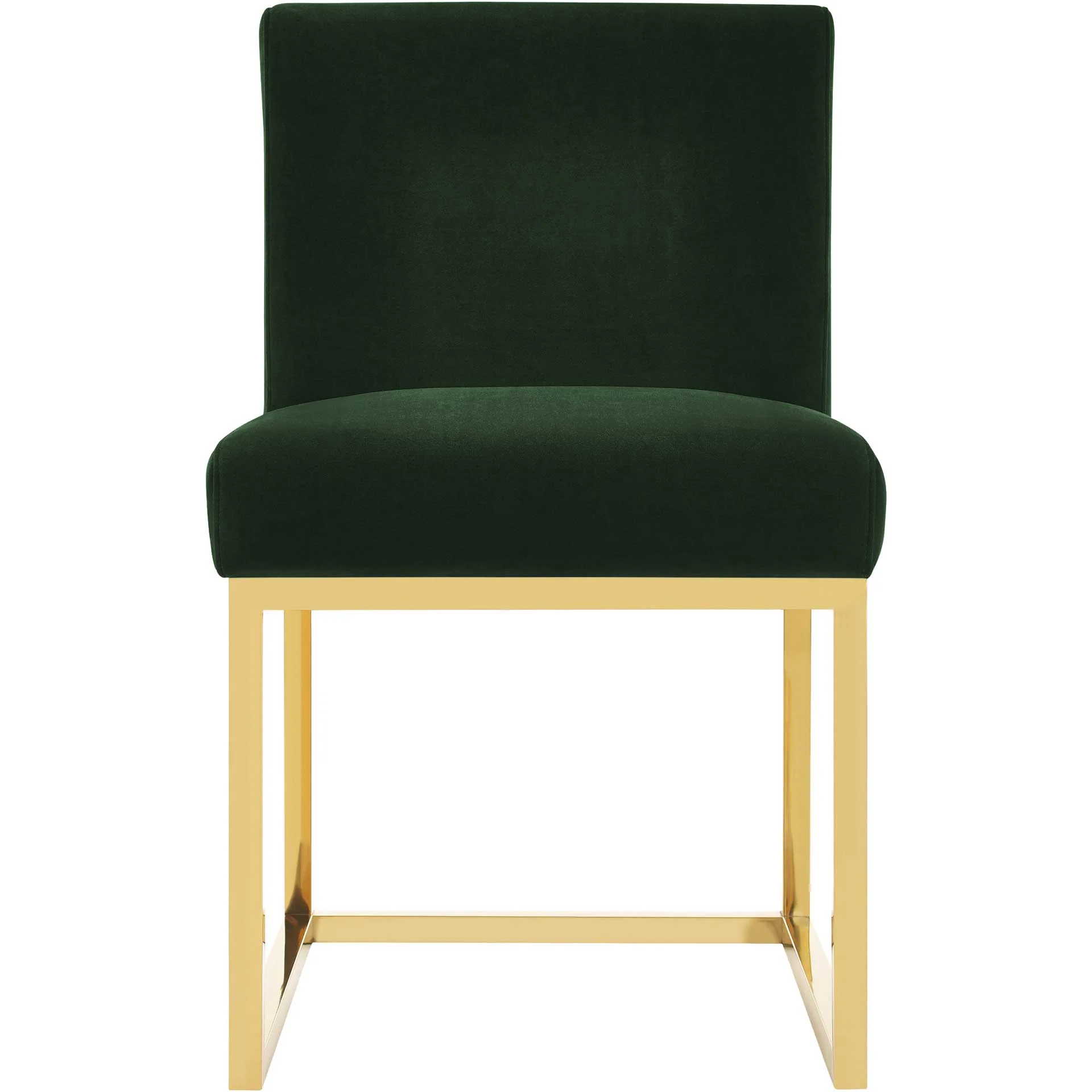 Halyn Velvet Chair Forest Green - Image 2