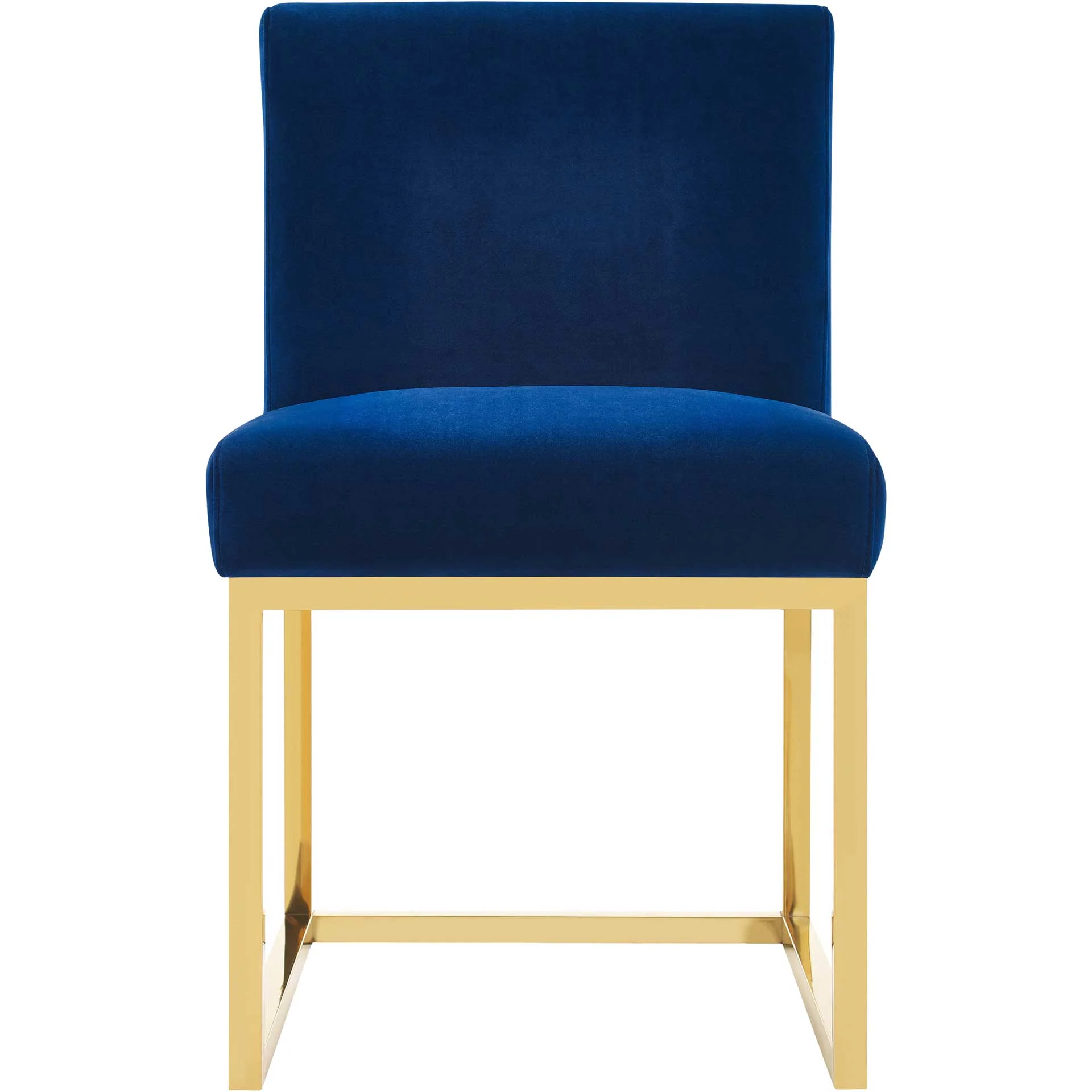Halyn Velvet Chair Navy - Image 2