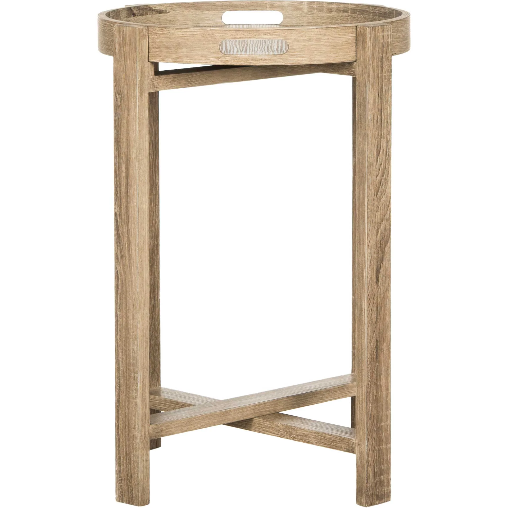 Hamad Tray Top Side Table Light Oak - Image 2