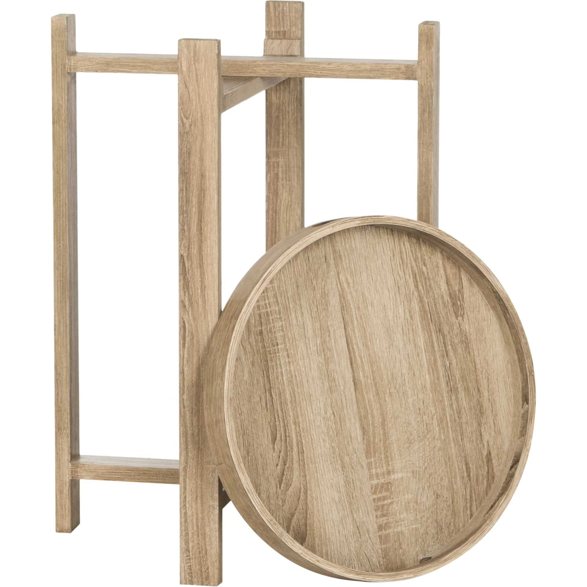 Hamad Tray Top Side Table Light Oak - Image 3