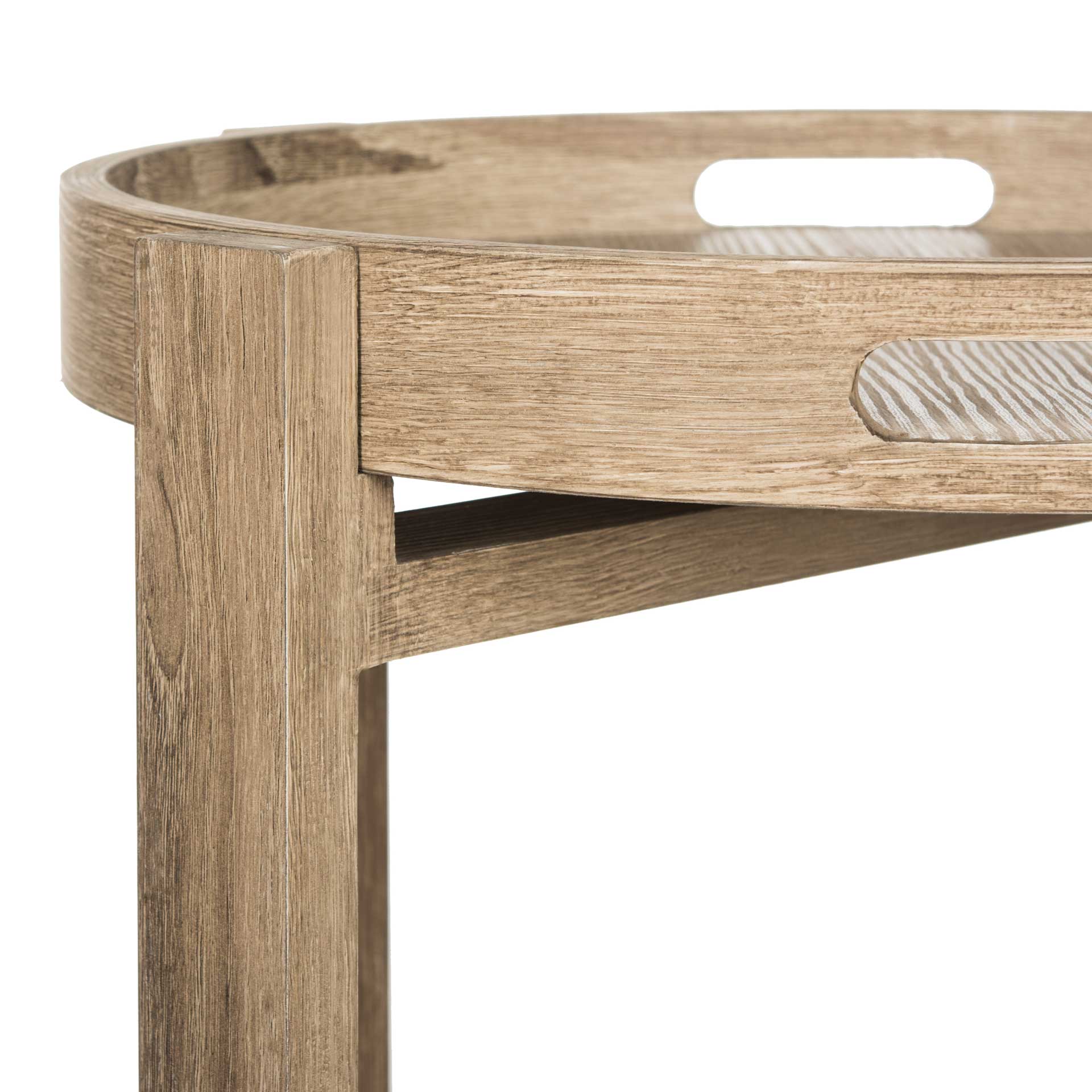 Hamad Tray Top Side Table Light Oak - Image 4