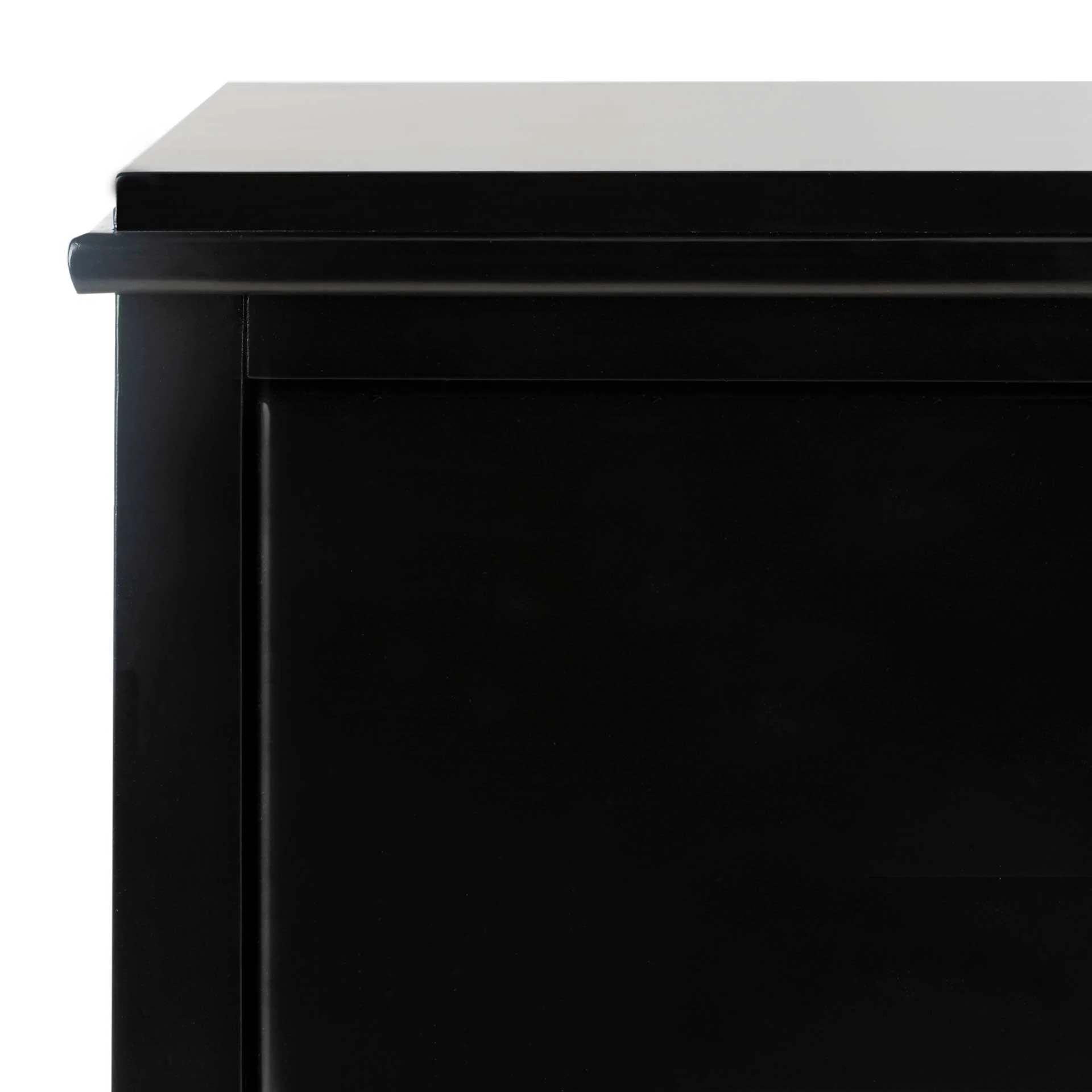 Hamden 3 Drawer Contemporary Nightstand Black - Image 5