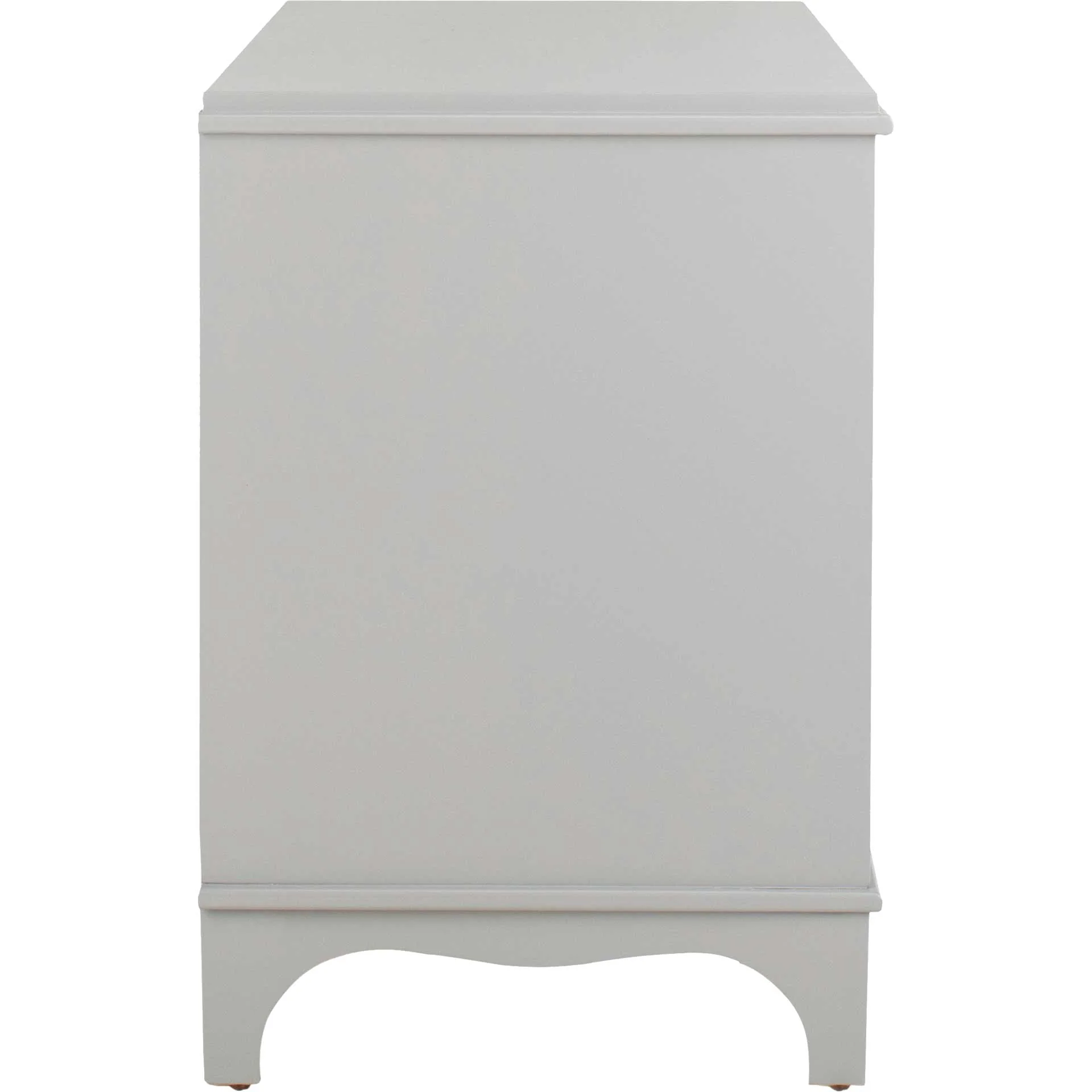 Hamden 3 Drawer Contemporary Nightstand Gray - Image 3