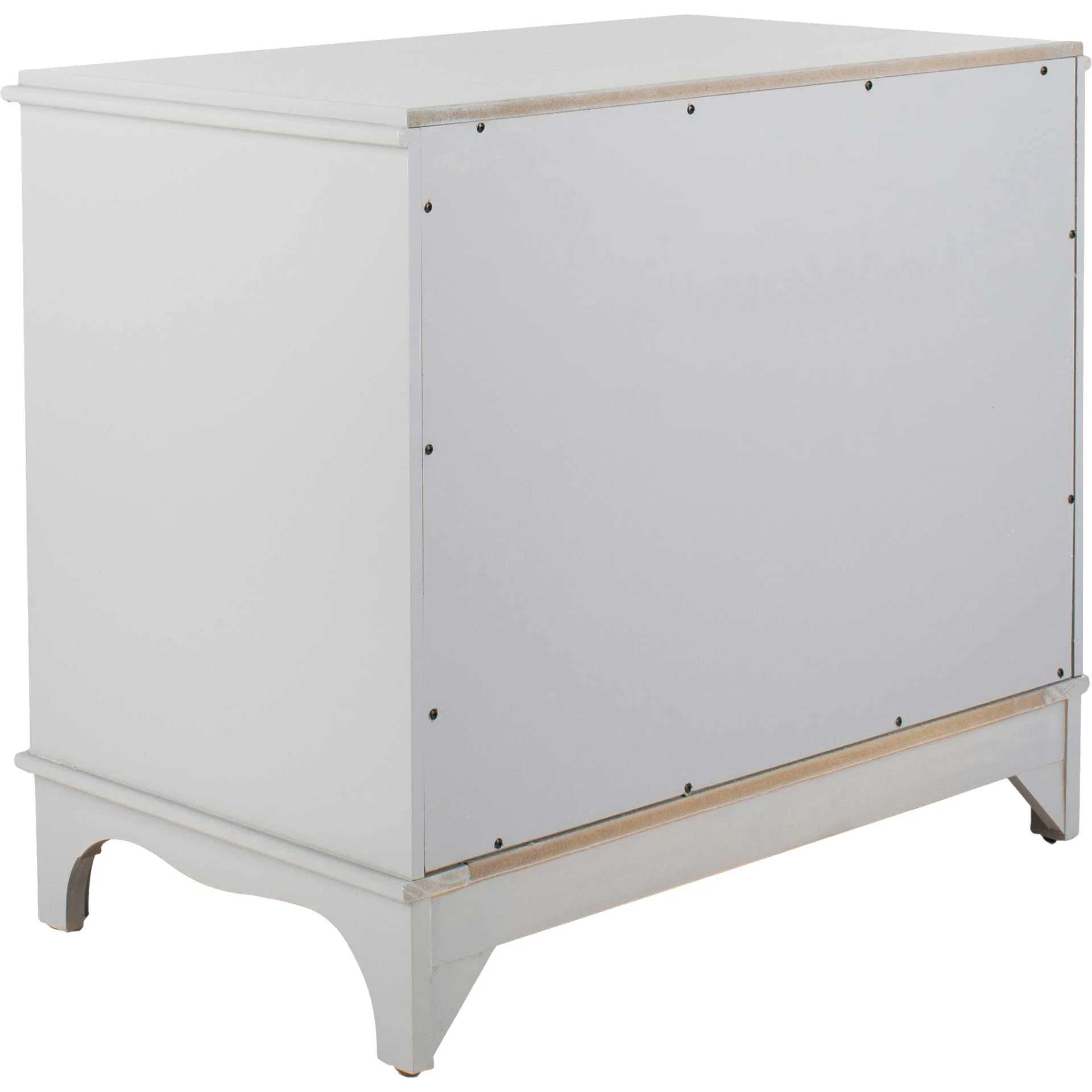 Hamden 3 Drawer Contemporary Nightstand Gray - Image 4