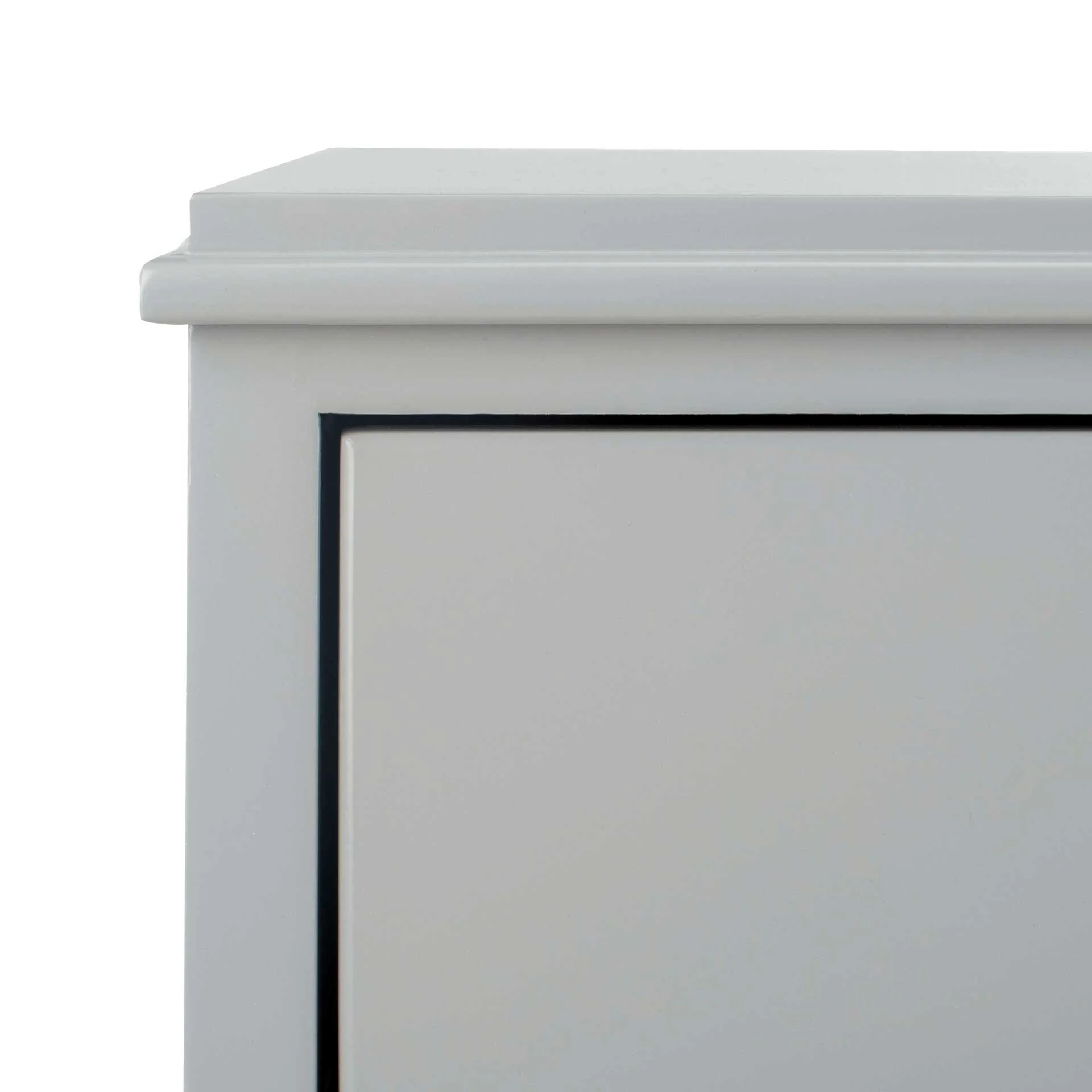 Hamden 3 Drawer Contemporary Nightstand Gray - Image 5