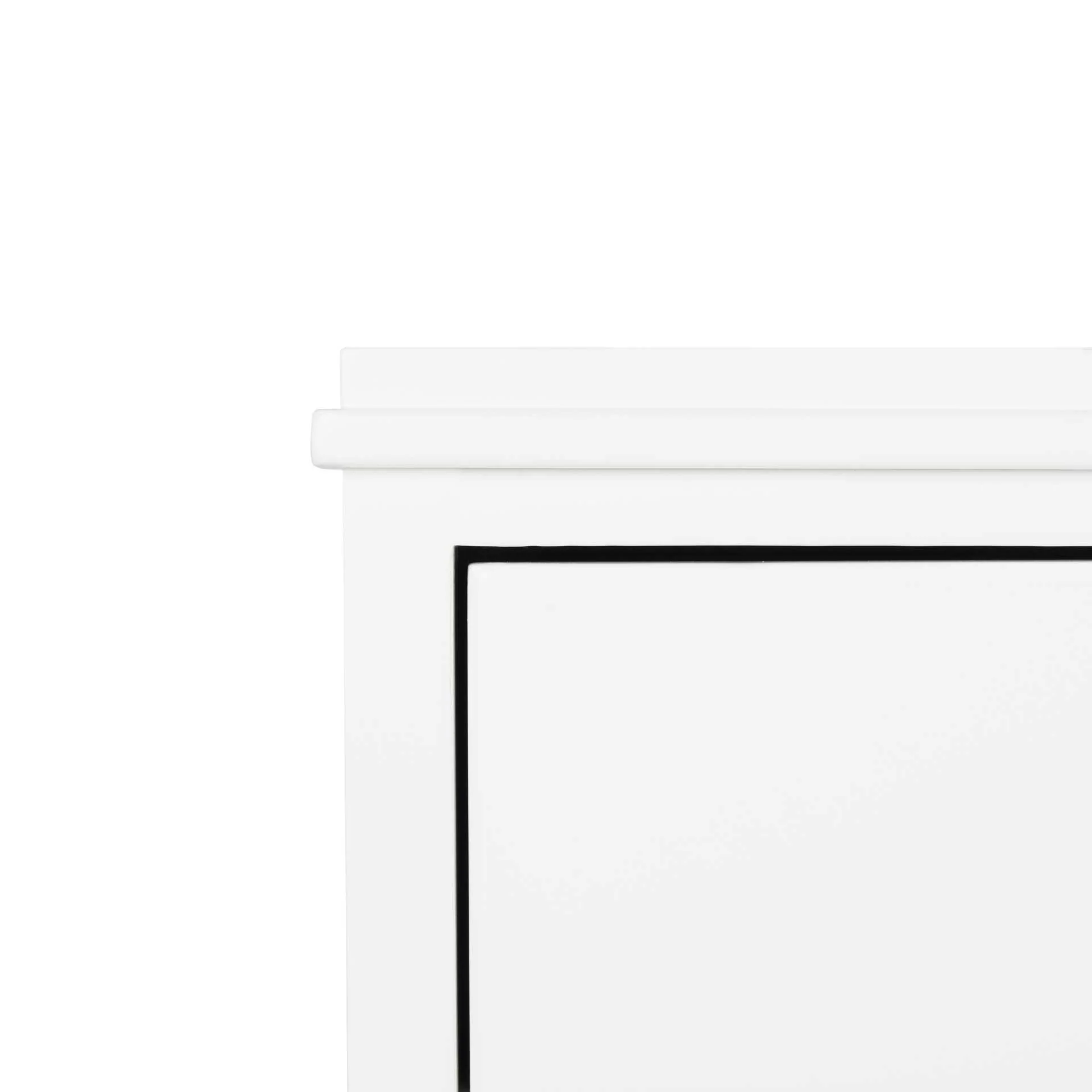 Hamden 3 Drawer Contemporary Nightstand White - Image 4
