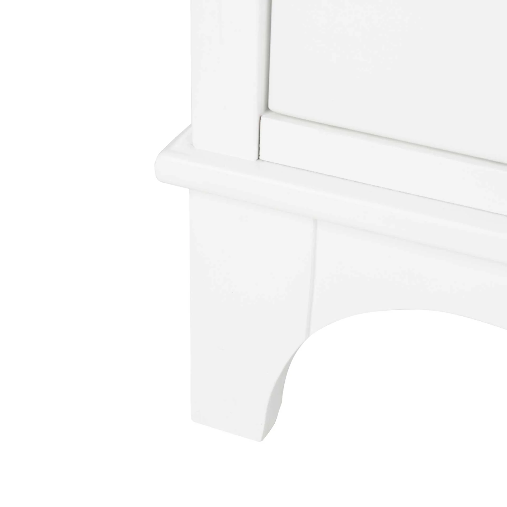 Hamden 3 Drawer Contemporary Nightstand White - Image 5