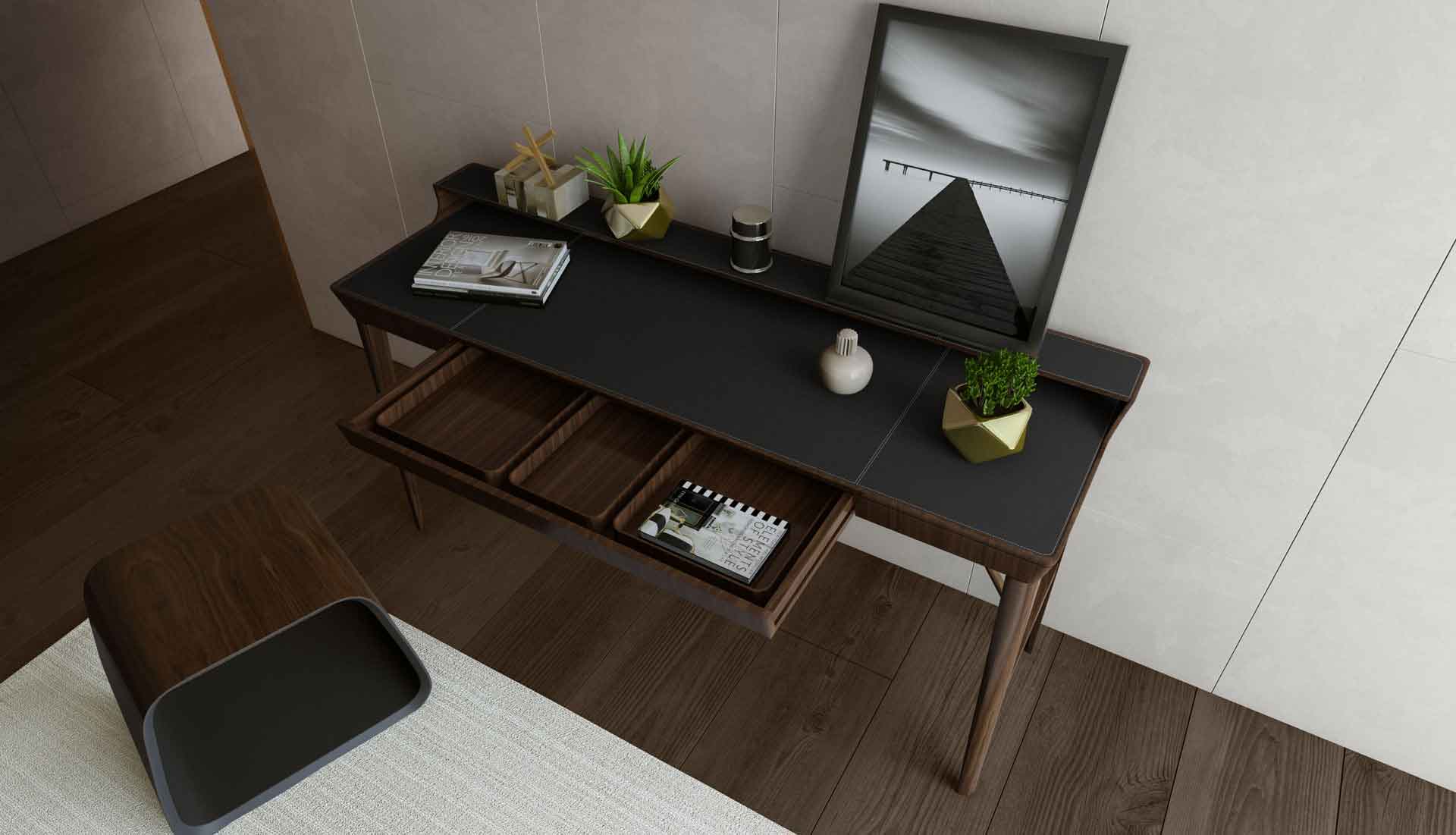 Hampton Desk Walnut - Image 5