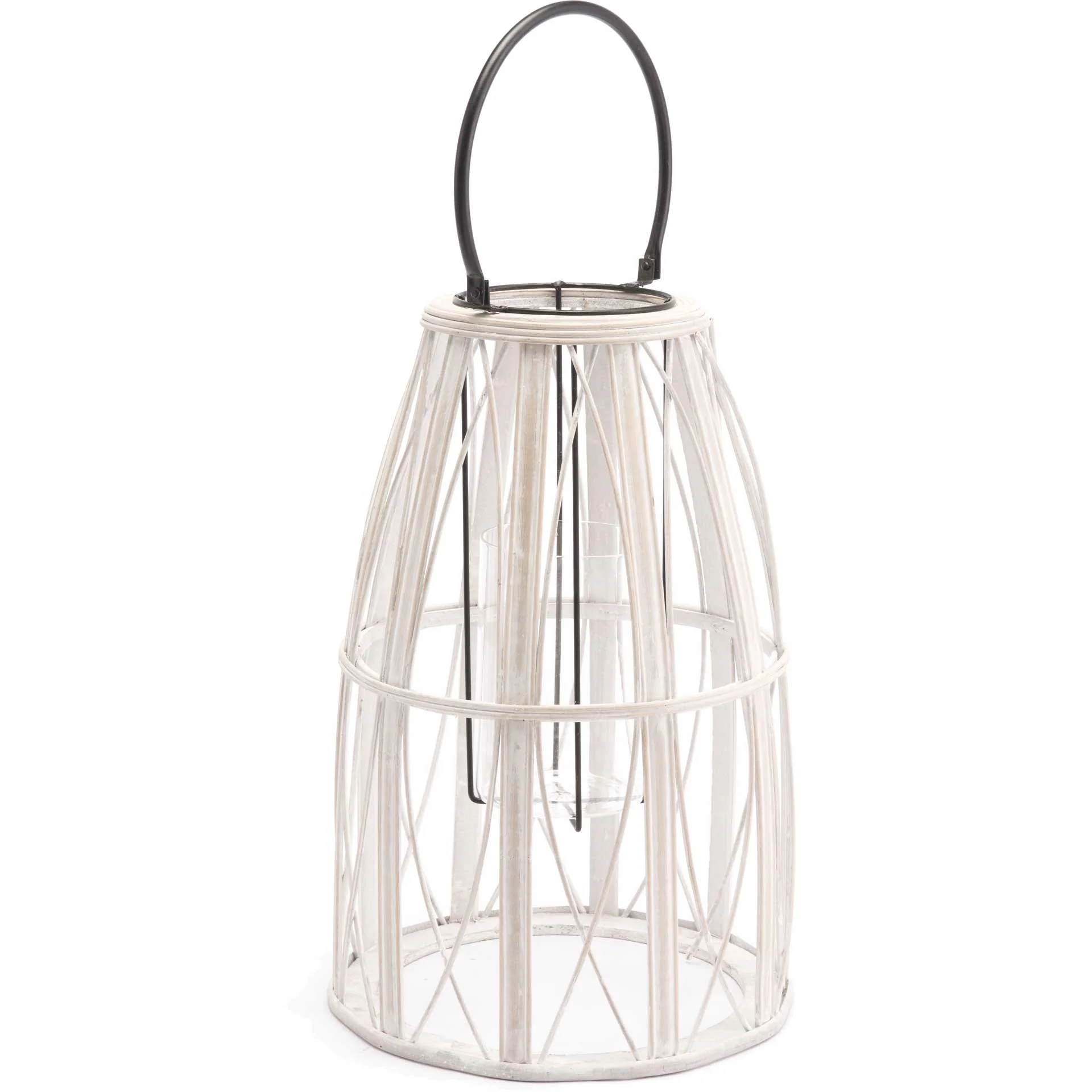 Hamptons Woven Lantern White - Image 2