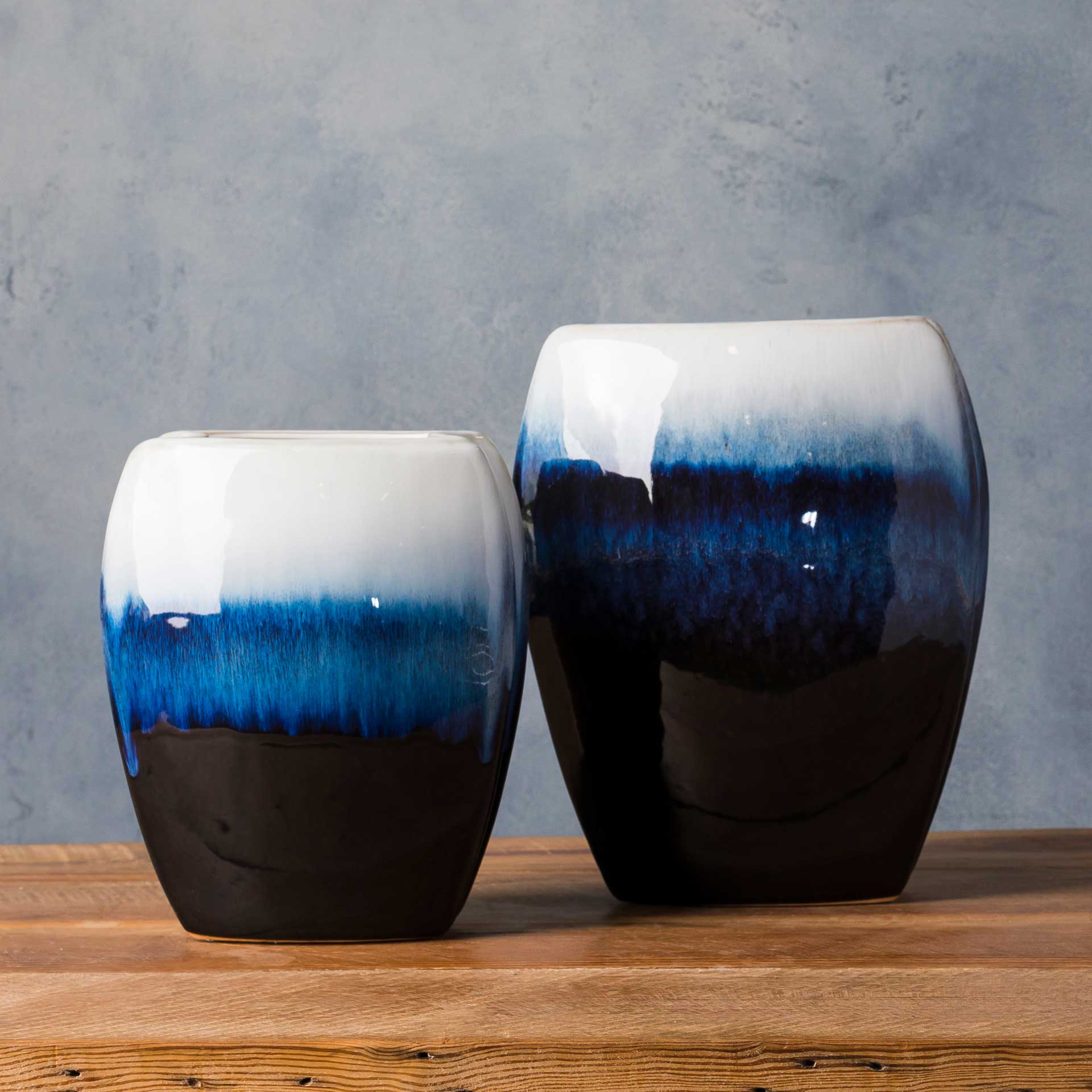 Hamza Vase Navy/Ivory - Image 4