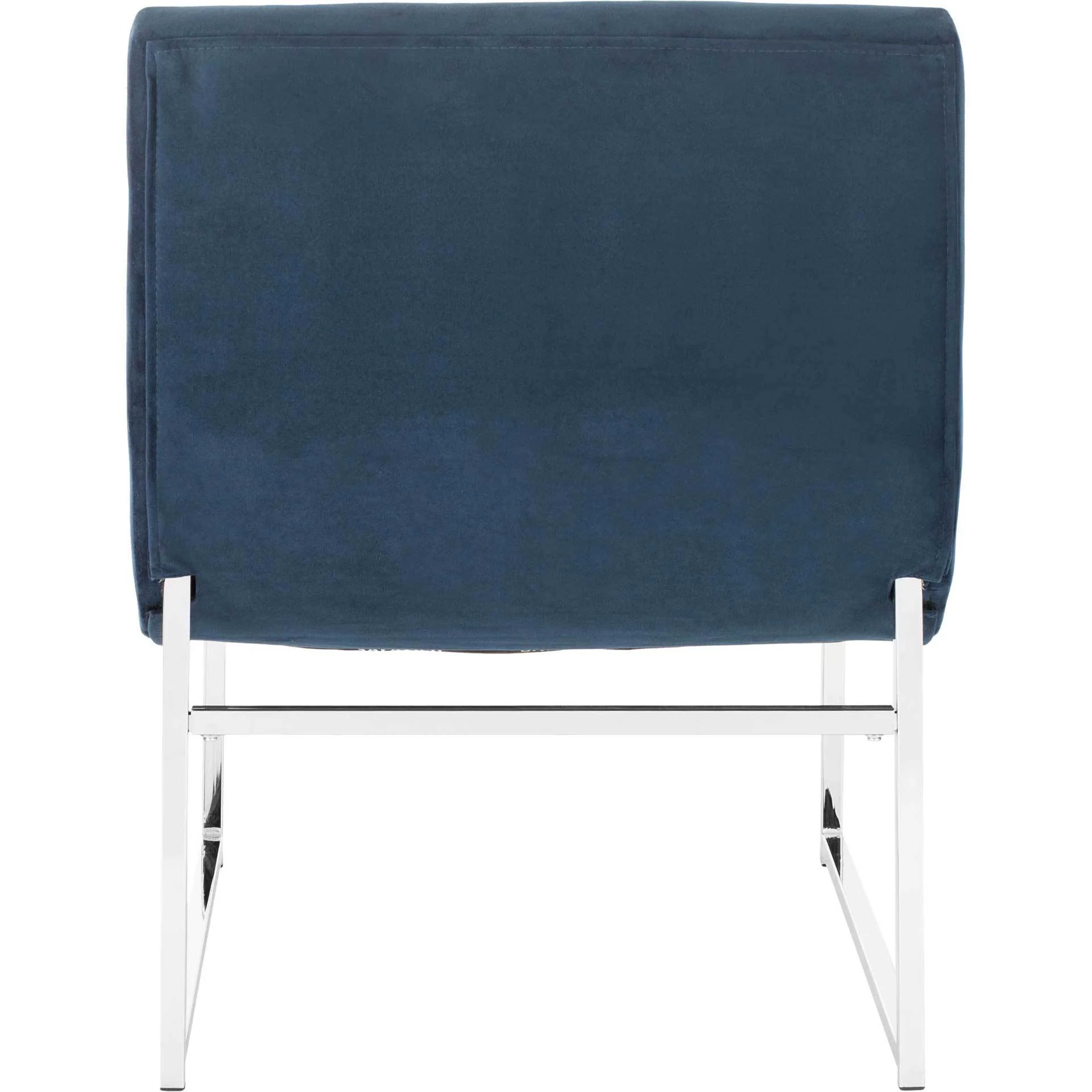 Hana Velvet Tufted Accent Chair Navy - Image 4