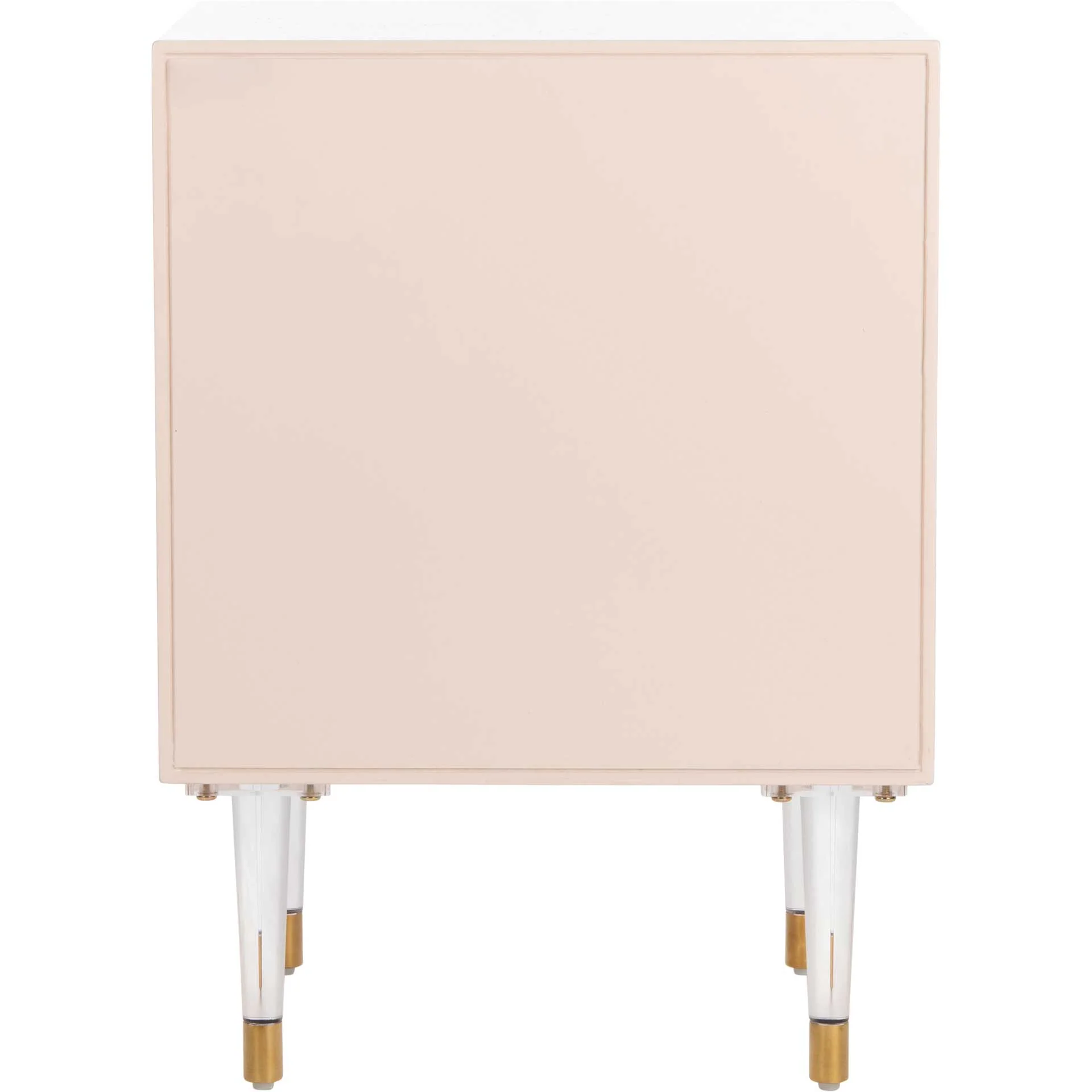Hannity 2 Drawer Nightstand Light Pink/Gold - Image 4