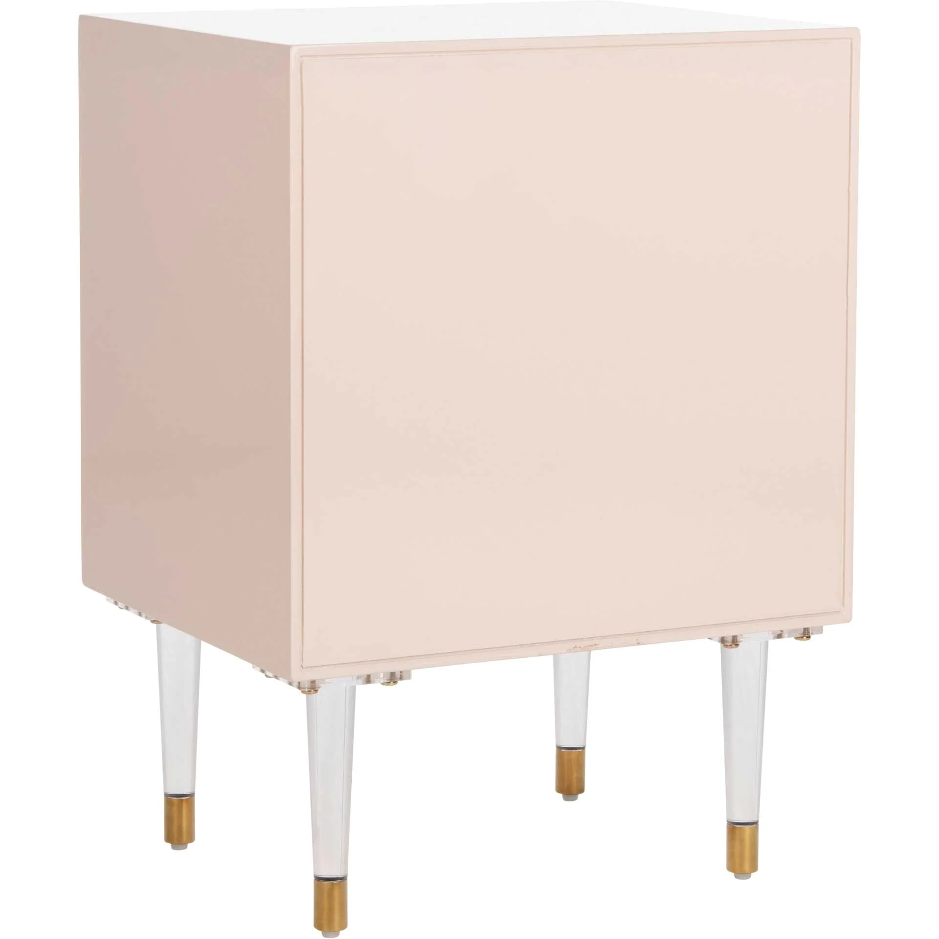 Hannity 2 Drawer Nightstand Light Pink/Gold - Image 5