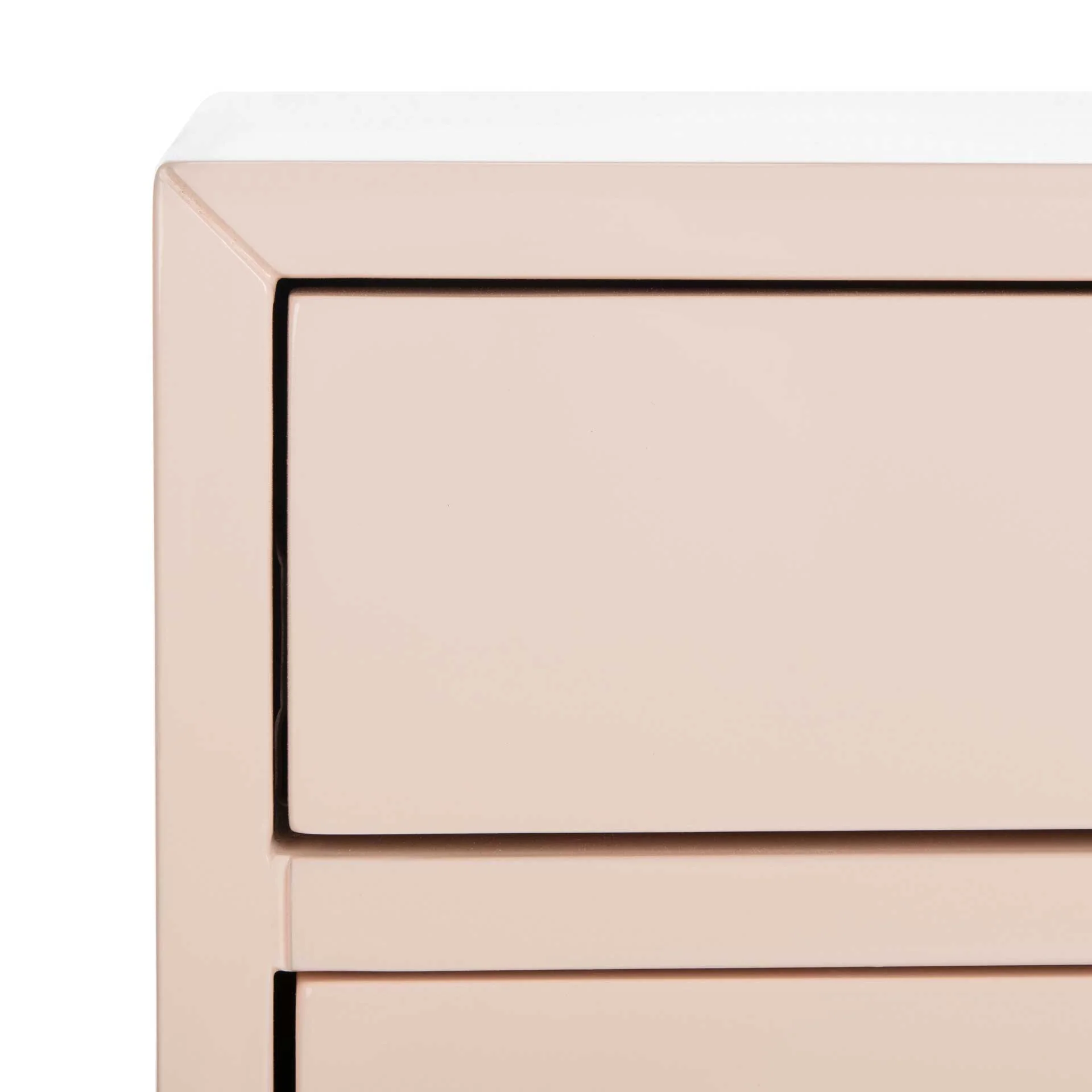 Hannity 2 Drawer Nightstand Light Pink/Gold - Image 6