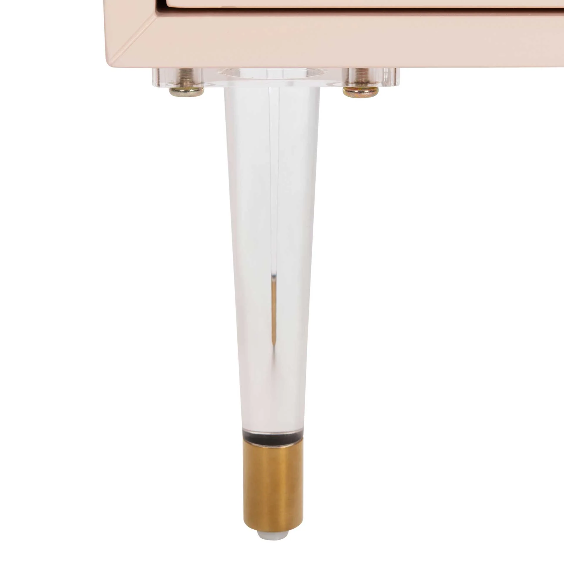 Hannity 2 Drawer Nightstand Light Pink/Gold - Image 7