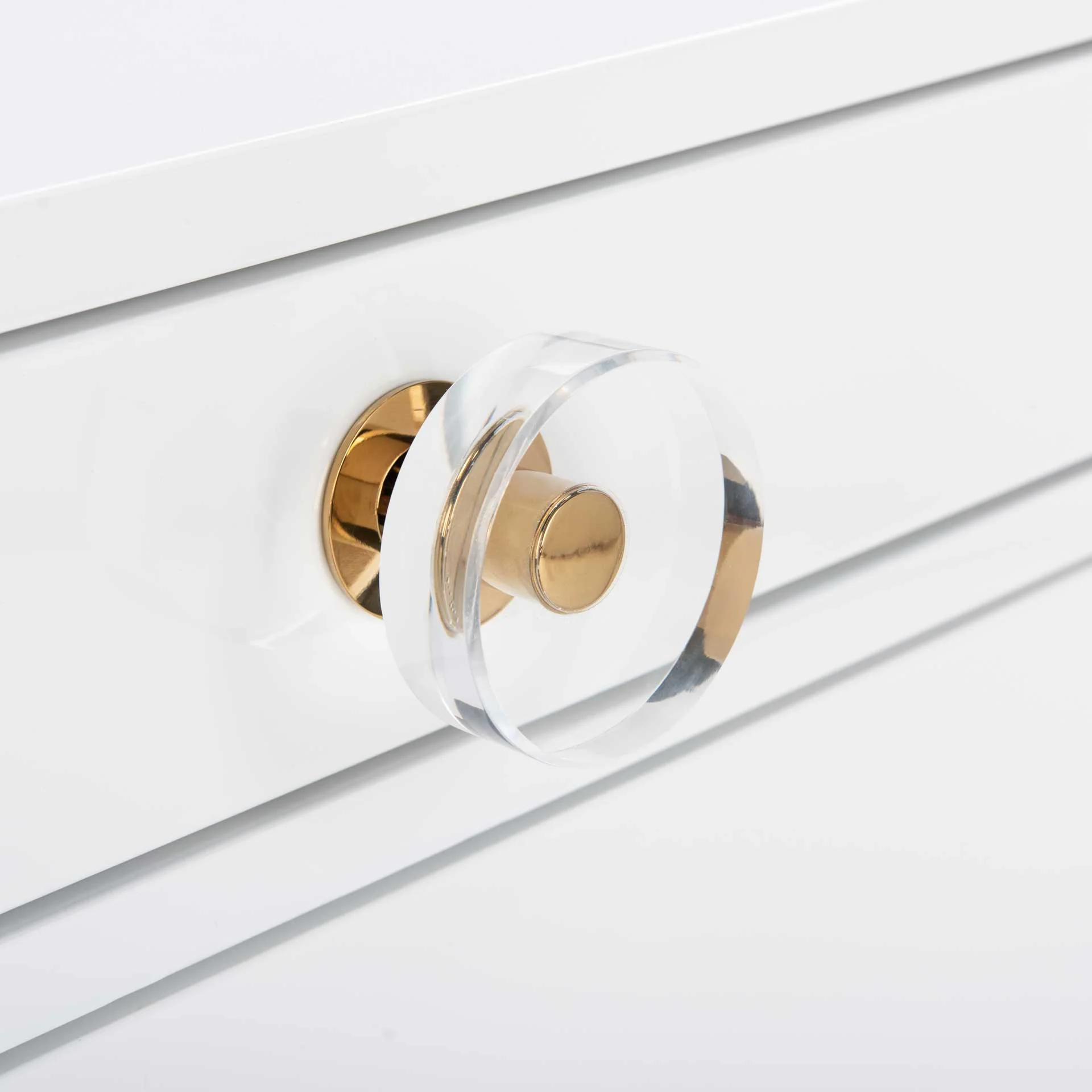 Hannity 2 Drawer Nightstand White/Gold - Image 6