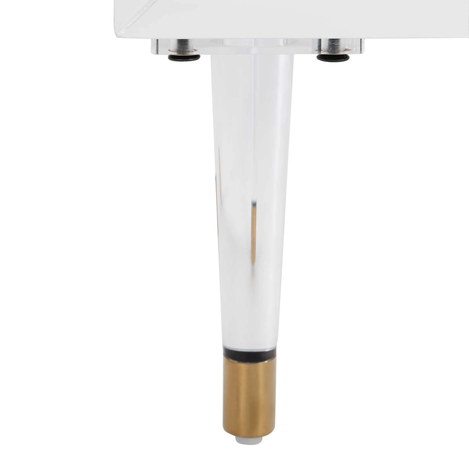 Hannity 2 Drawer Nightstand White/Gold - Image 7