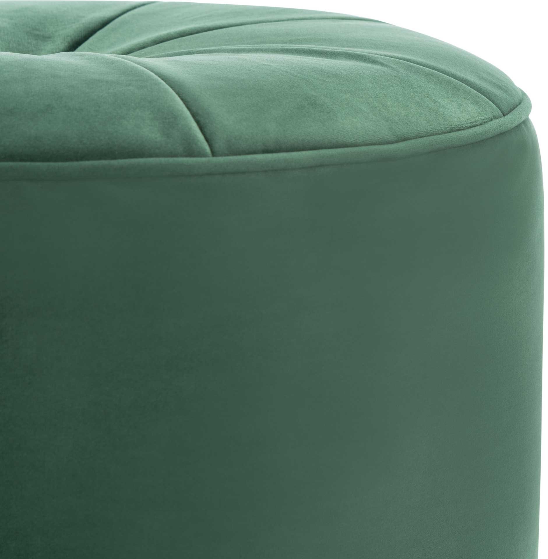 Hanton Cylinder Ottoman Emerald - Image 2