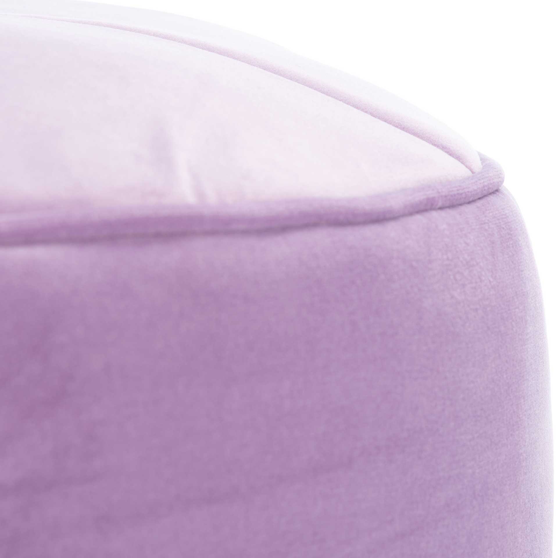 Hanton Cylinder Ottoman Lilac - Image 2