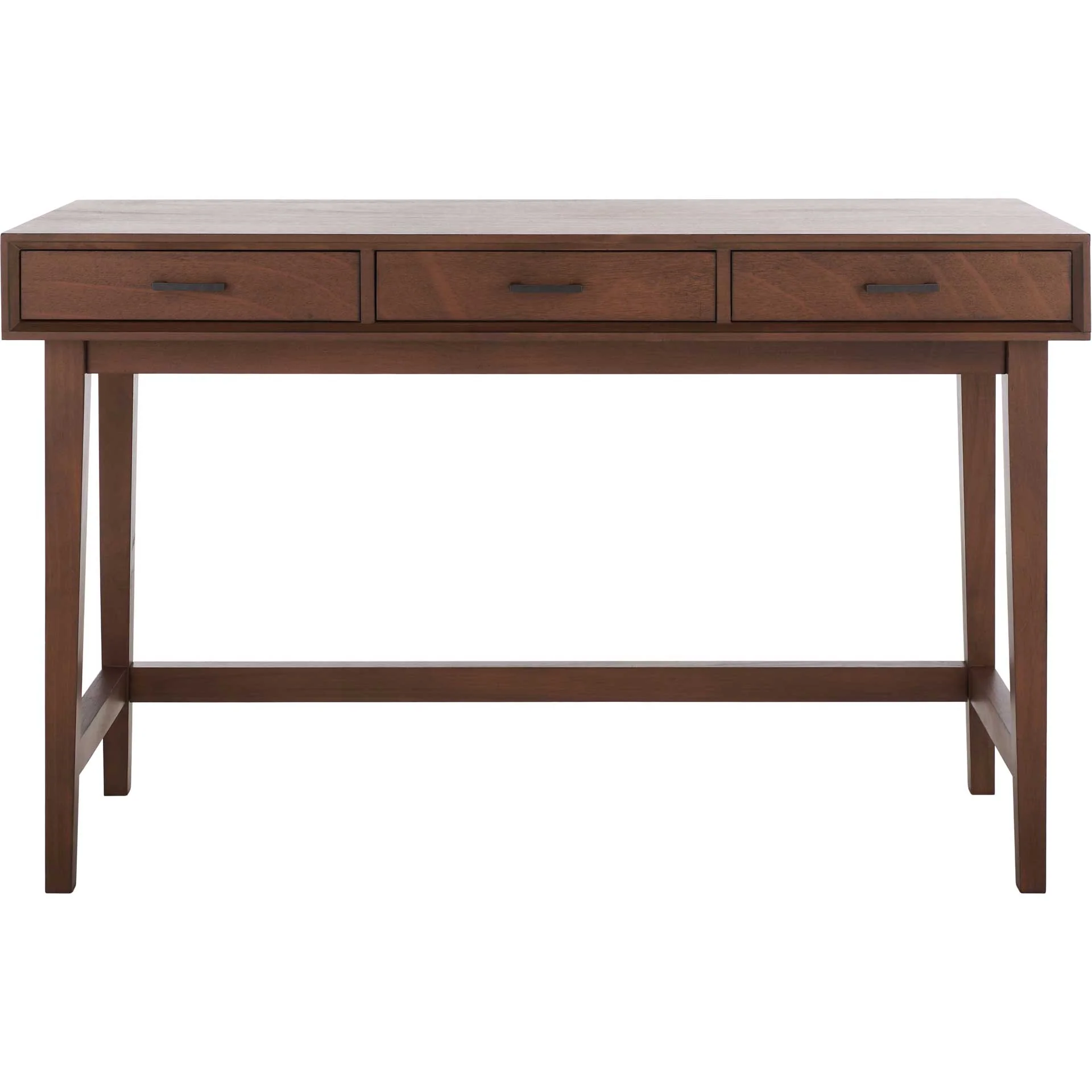 Harkin 3 Drawer Desk Brown - Image 2