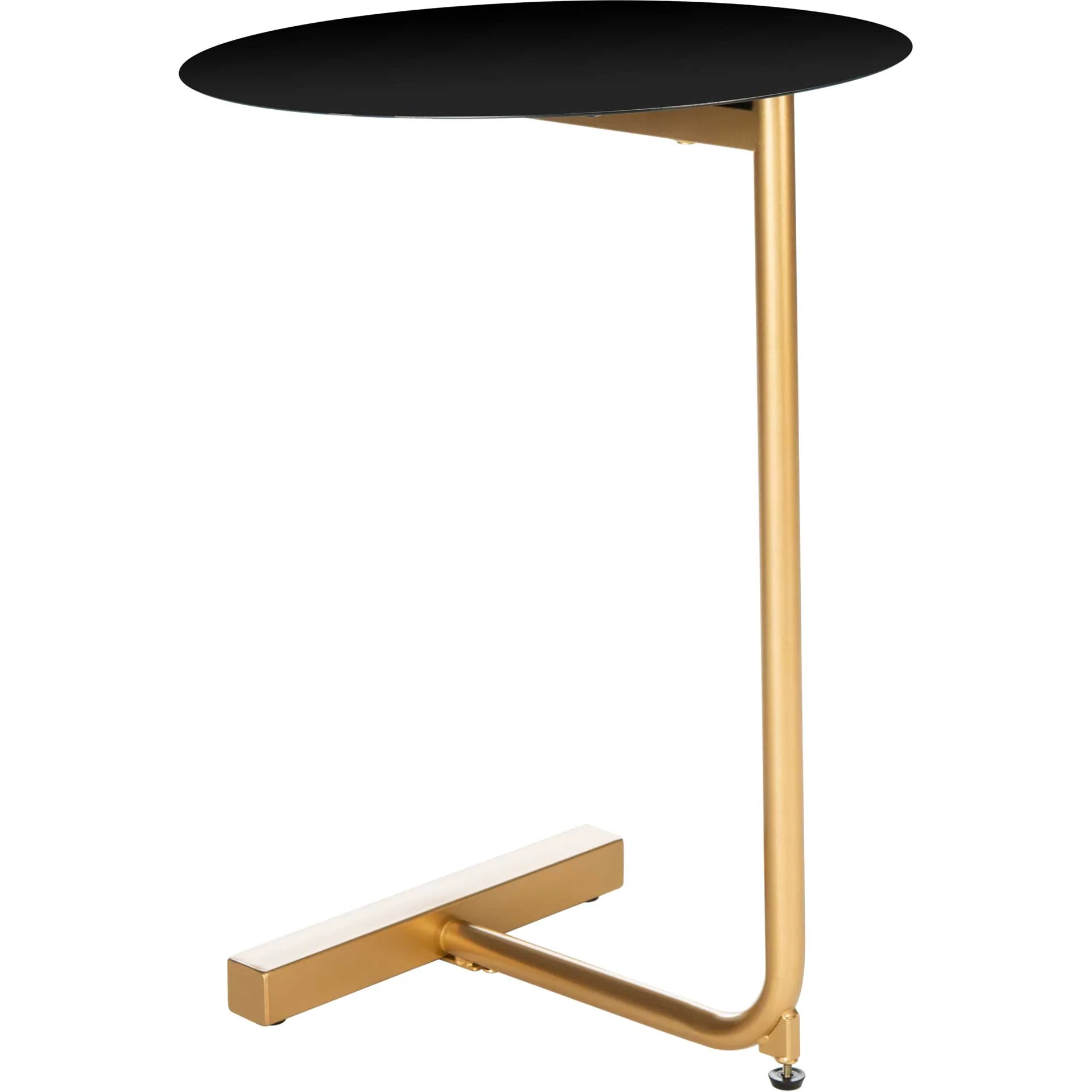 Harlyn Round Side Table Black/Gold - Image 4