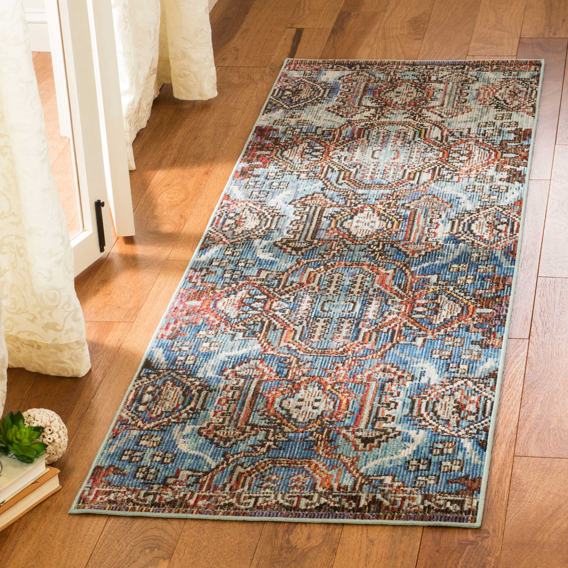 Harmony Blue/Light Blue Runner Rug - Image 2