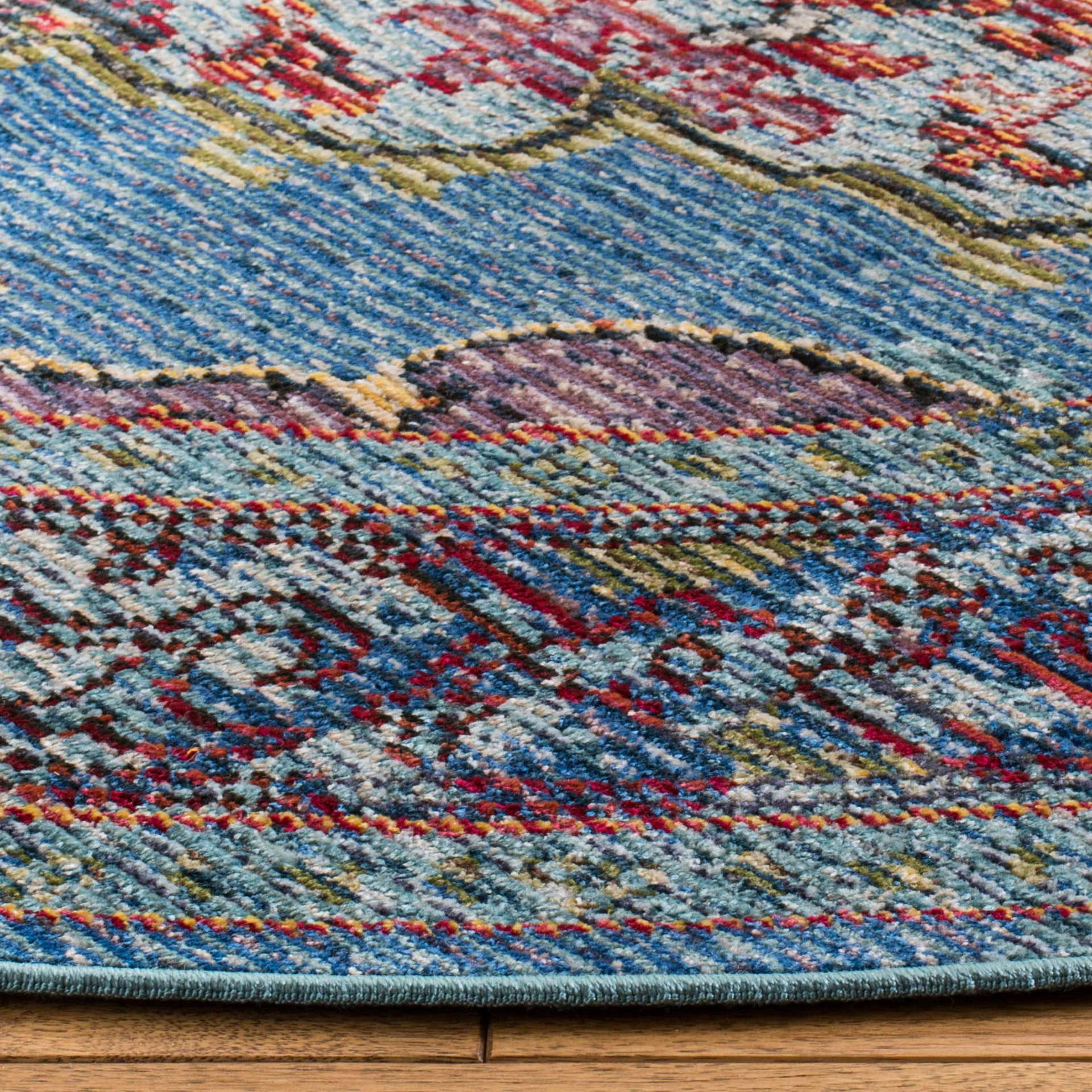 Harmony Blue/Purple Round Rug - Image 2